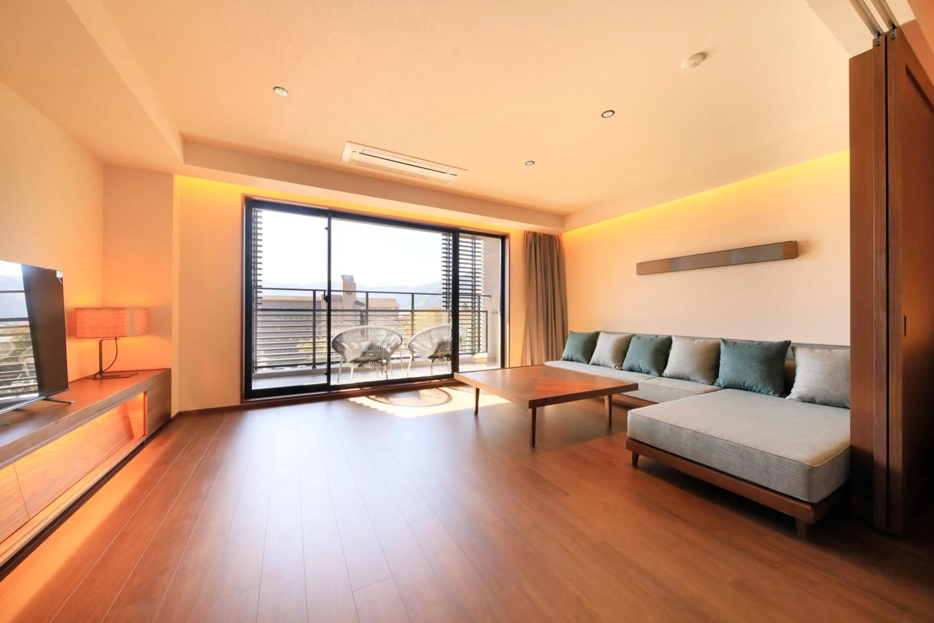 Living room in Blisstia Hakone Sengokuhara Adult only