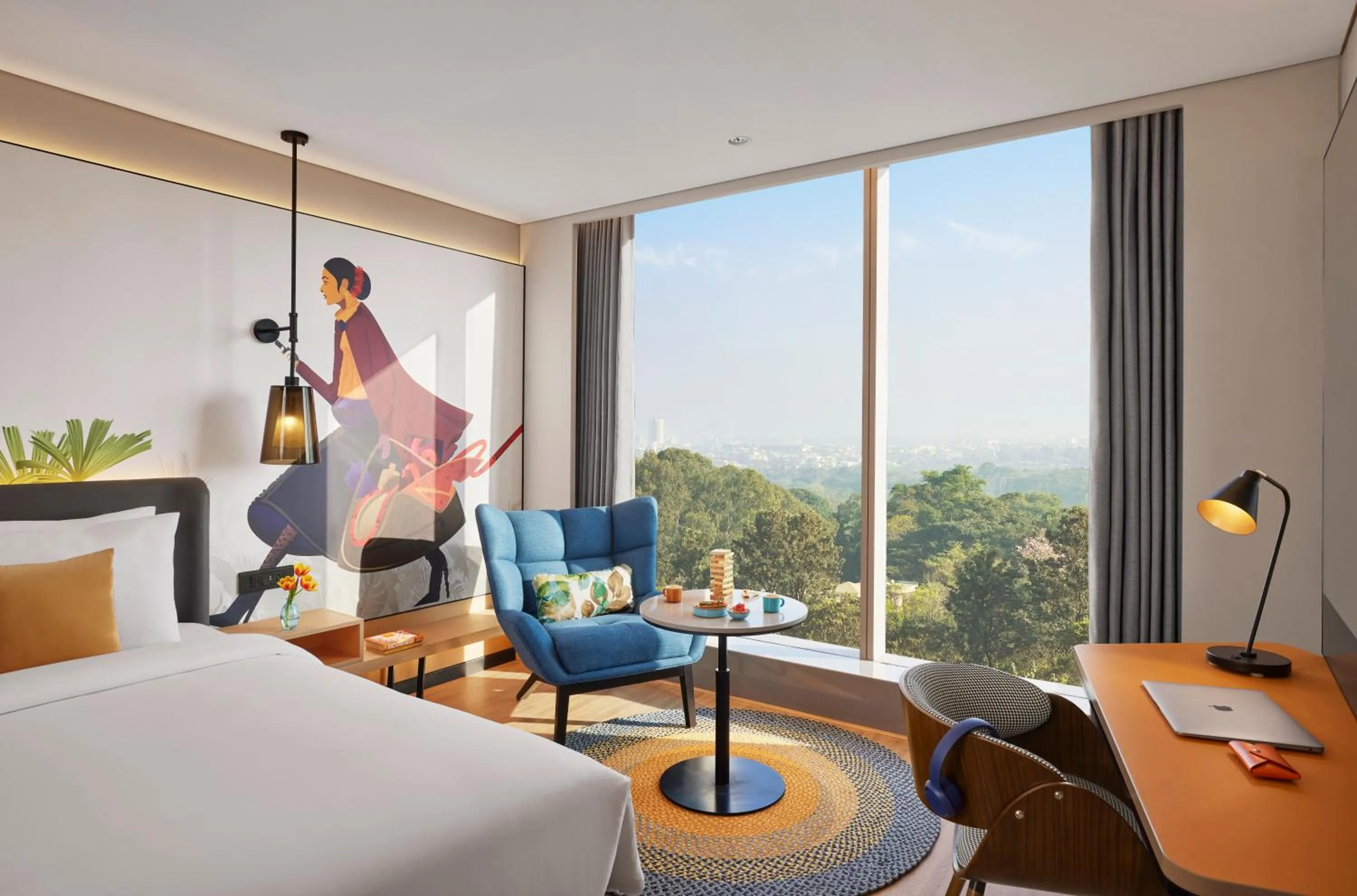 Natural landscape, Bed in Hyatt Centric Hebbal Bengaluru