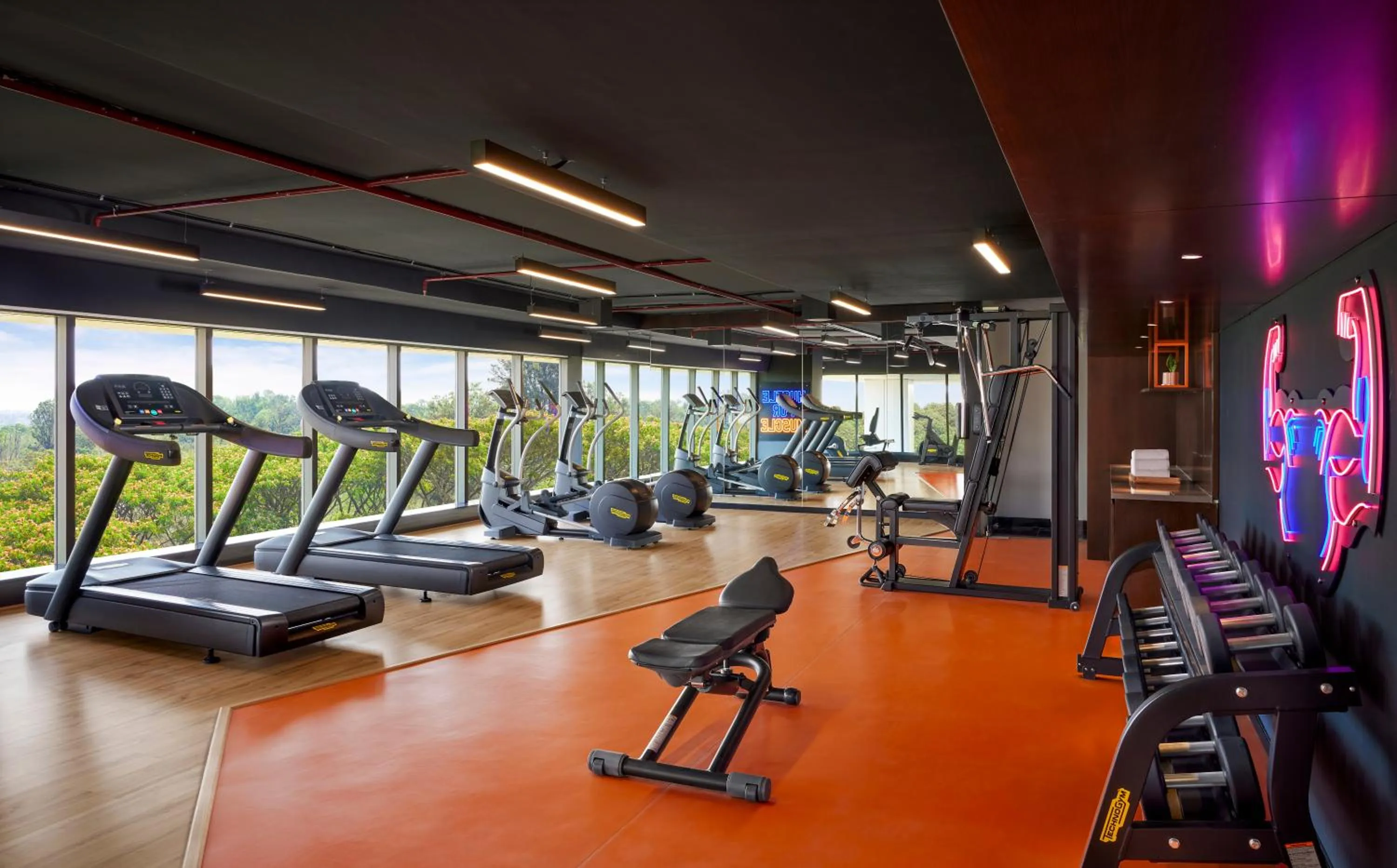 Fitness centre/facilities in Hyatt Centric Hebbal Bengaluru