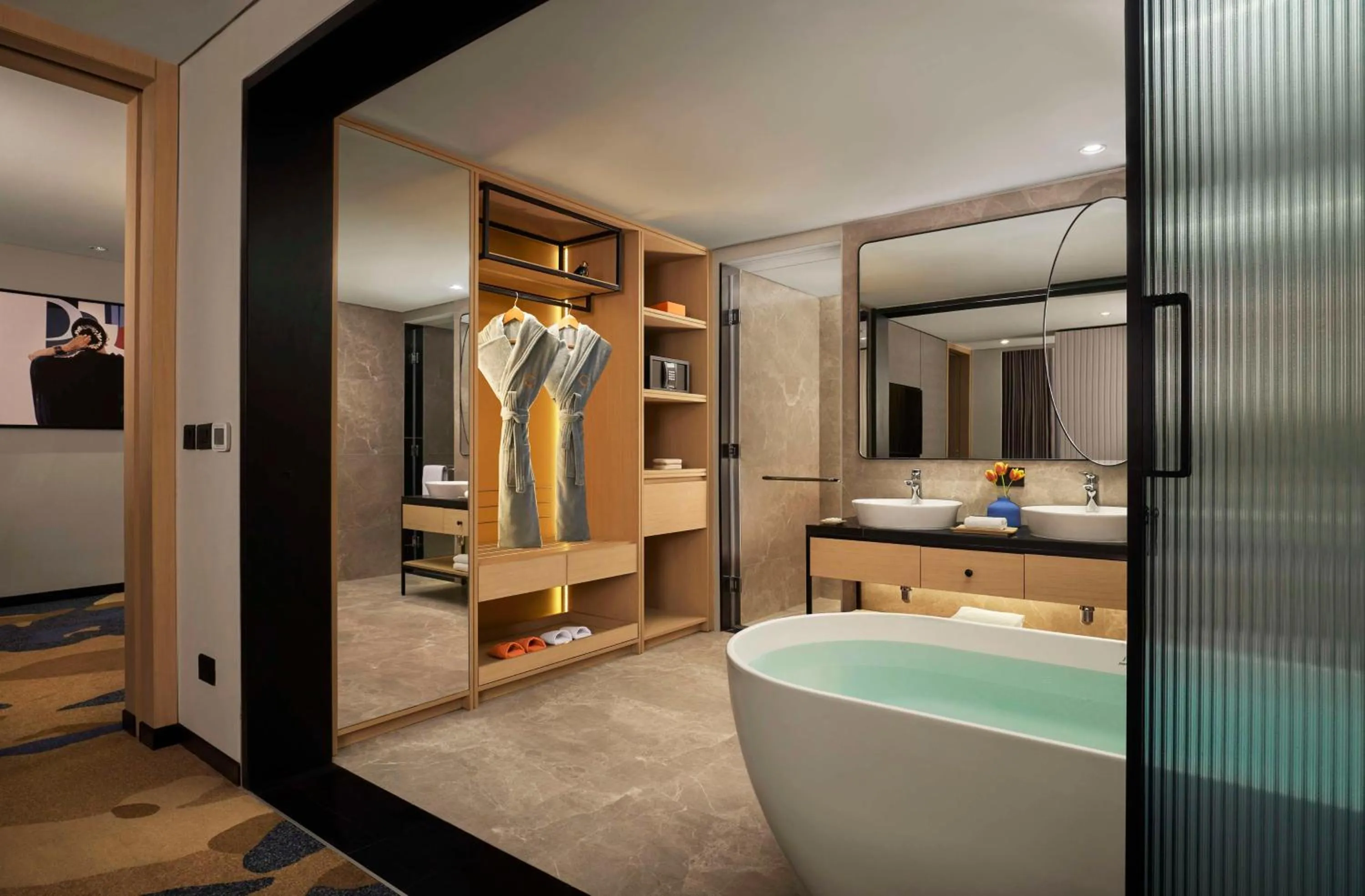 Bathroom, Bed in Hyatt Centric Hebbal Bengaluru