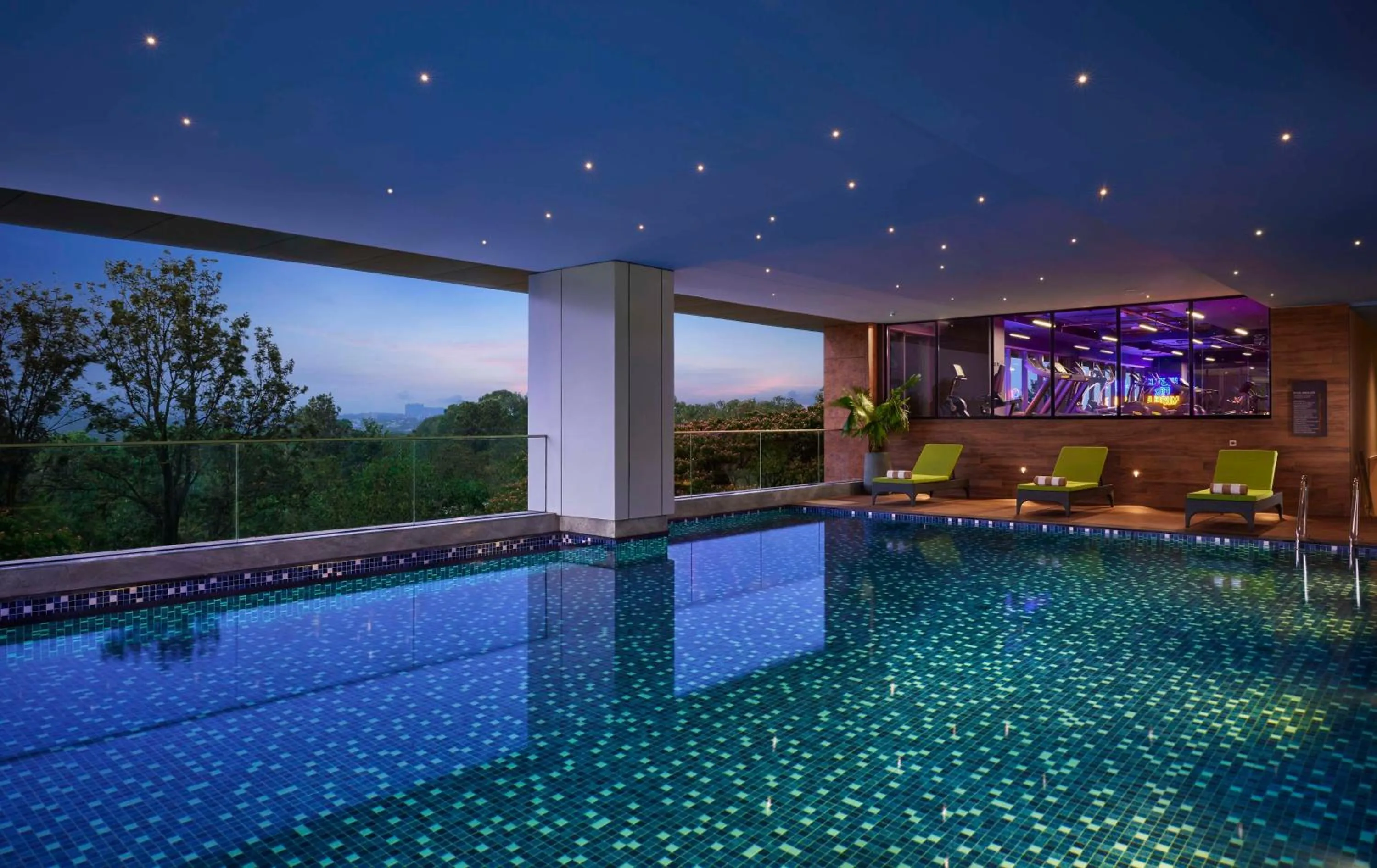 Swimming pool in Hyatt Centric Hebbal Bengaluru