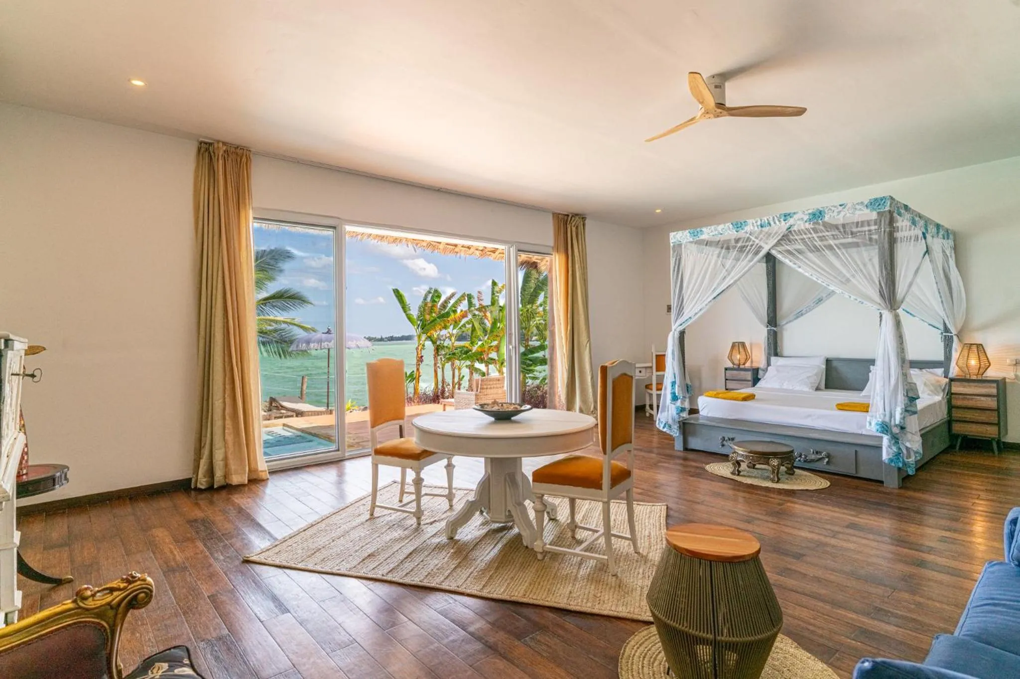 Photo of the whole room, Bed in Maharaja Boutique Hotel Zanzibar