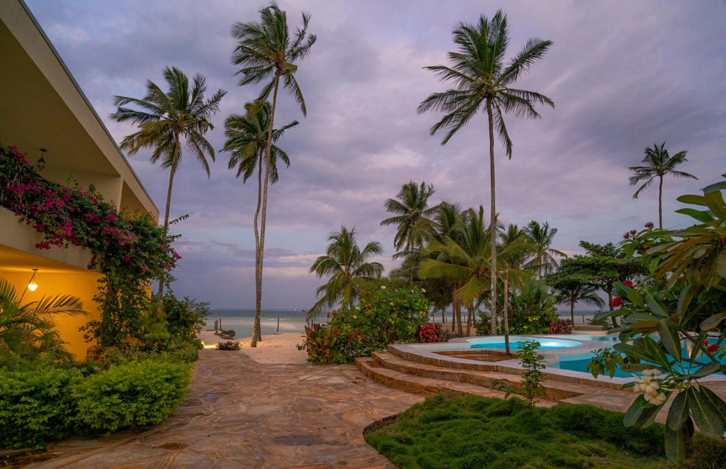 Garden view in Maharaja Boutique Hotel Zanzibar