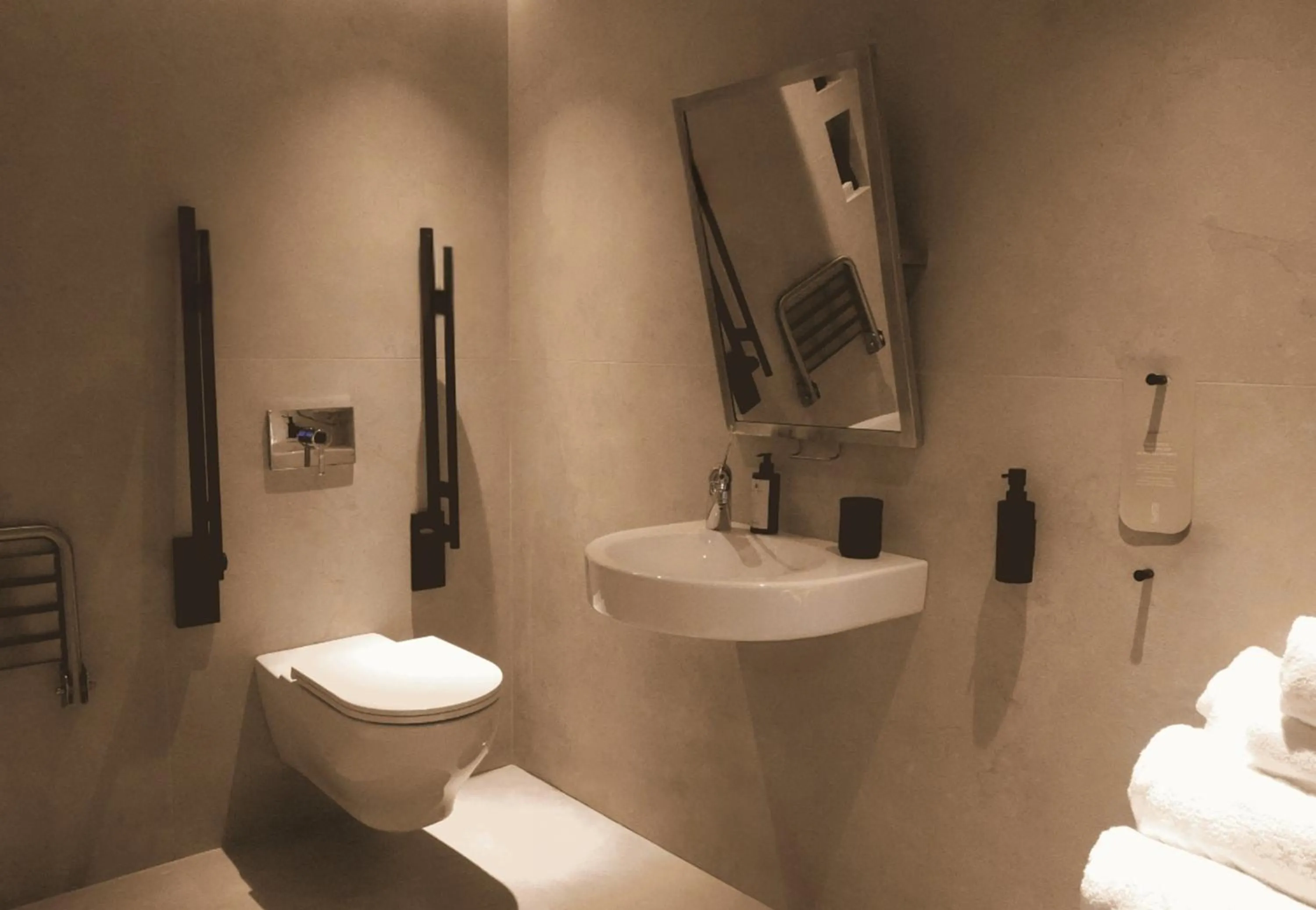 Bathroom in 91 Athens Riviera, The Resort