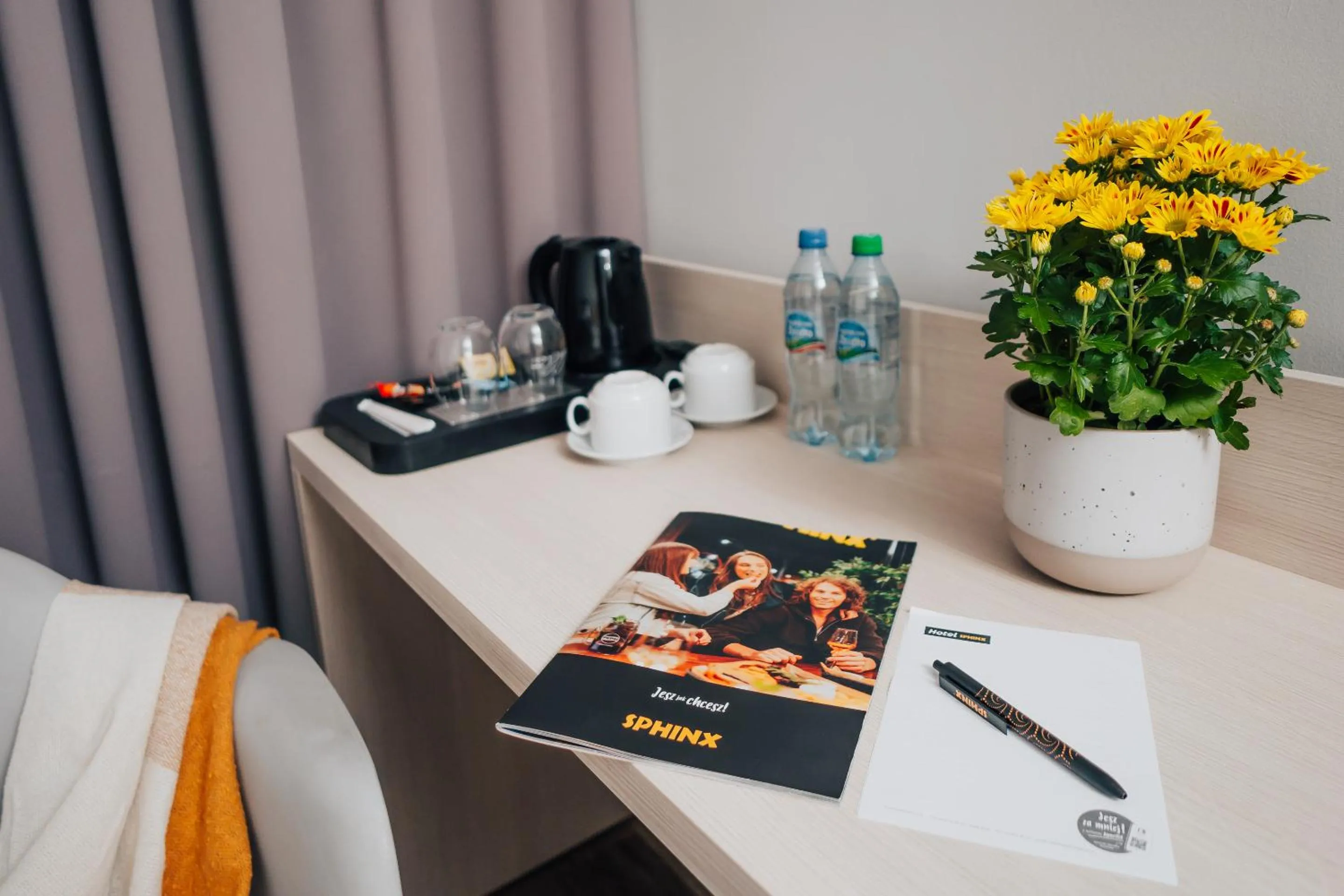 Coffee/tea facilities in Hotel Sphinx