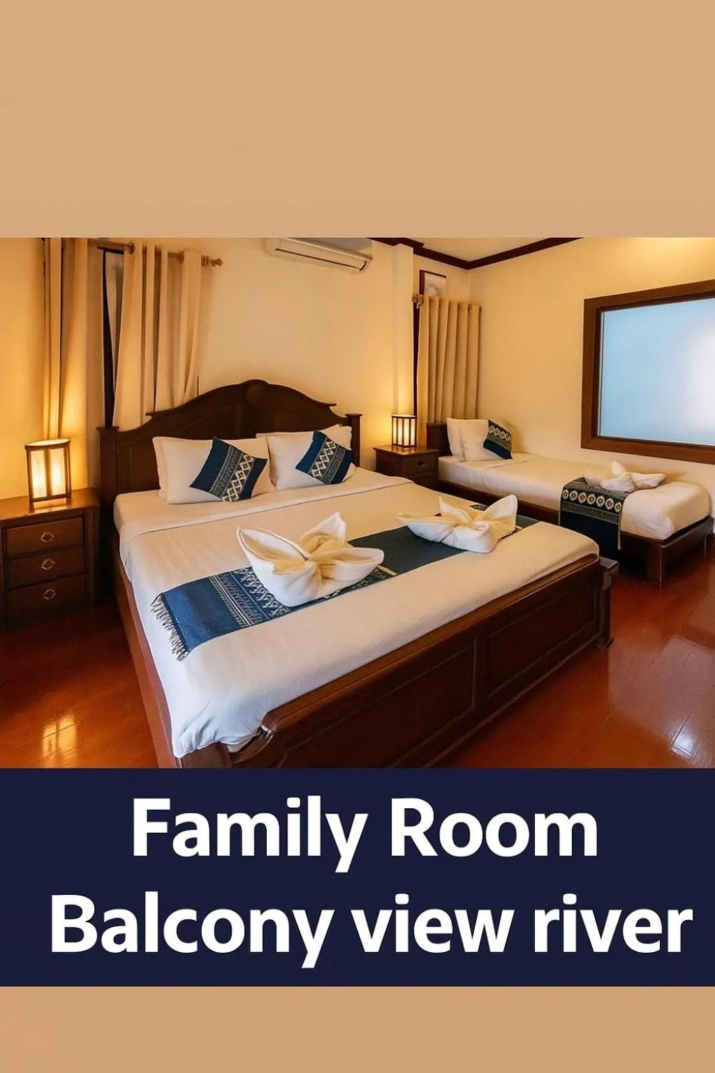 Bed in Villa Khili Namkhan