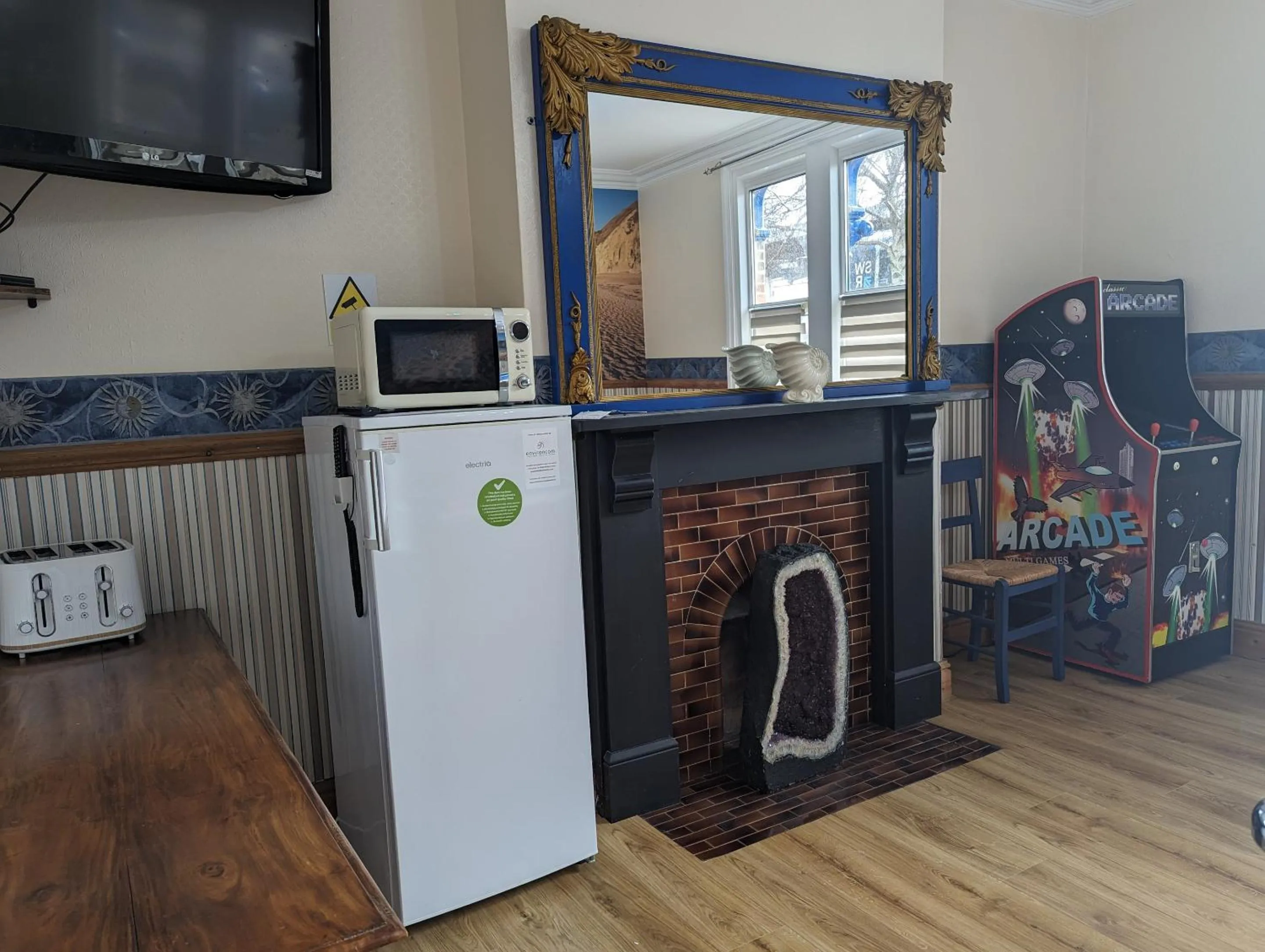 Living room in Jurassic Bay Holidays