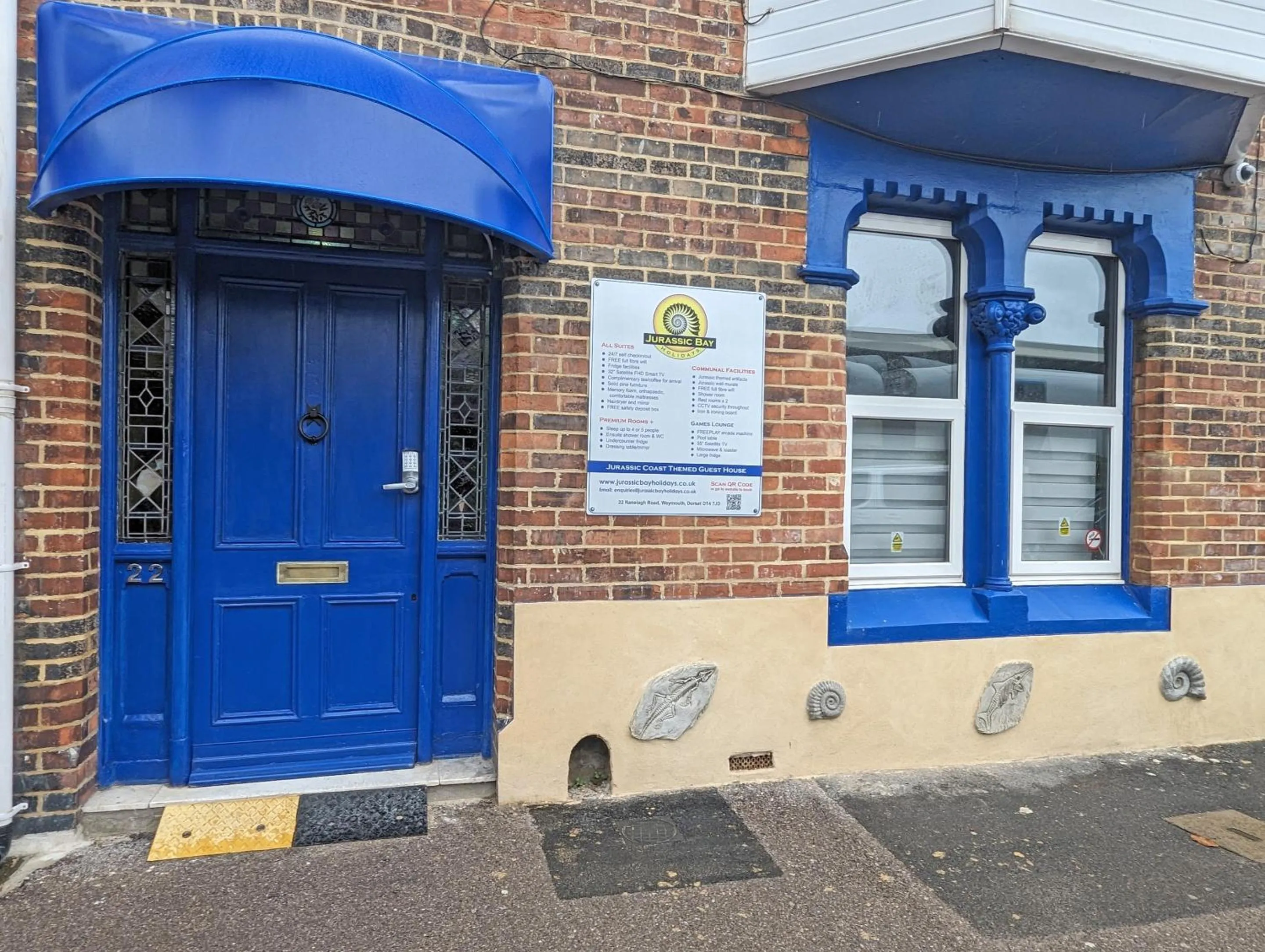 Facade/entrance in Jurassic Bay Holidays