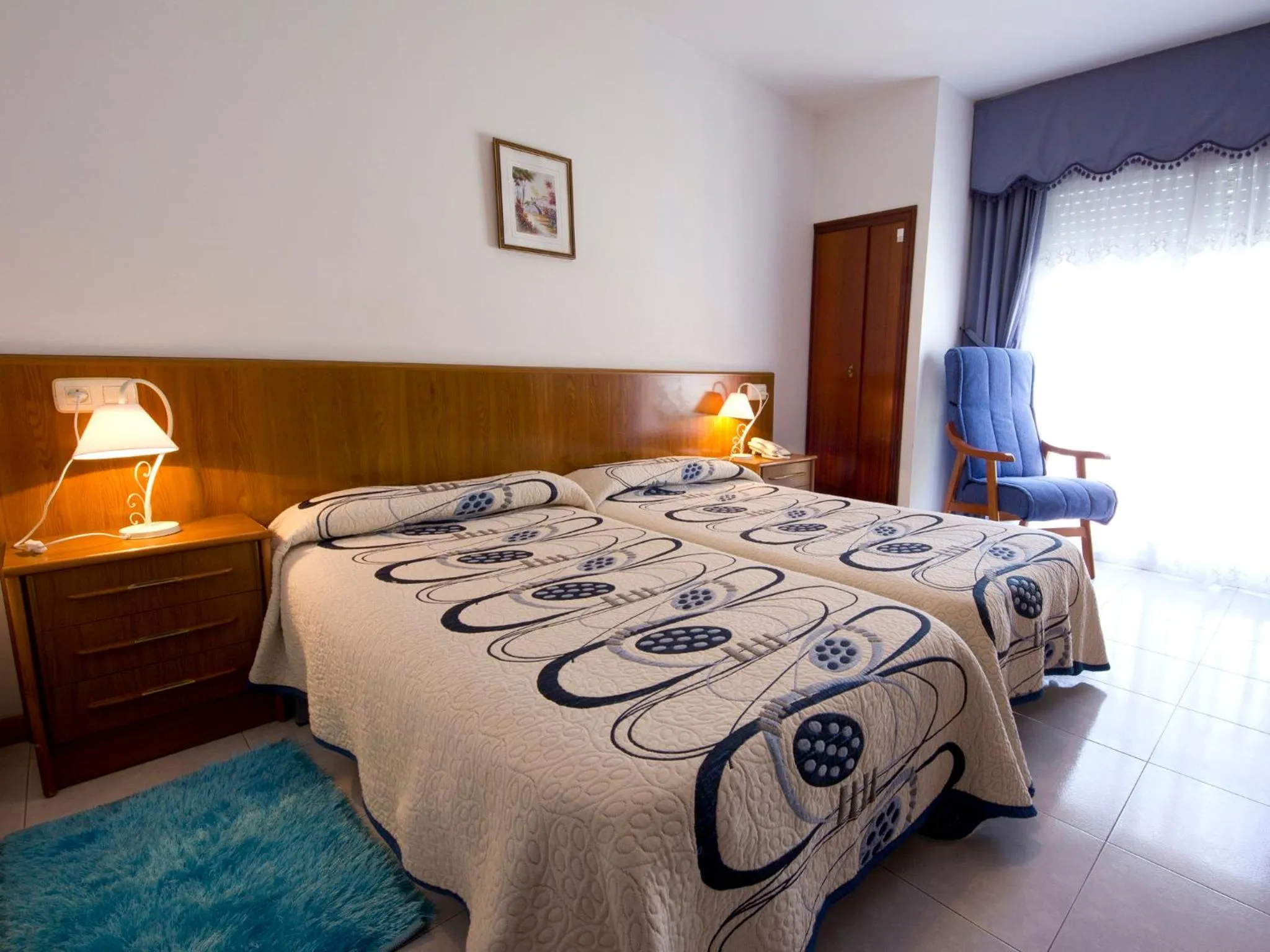 Day, Bed in Hotel Restaurante Xaneiro