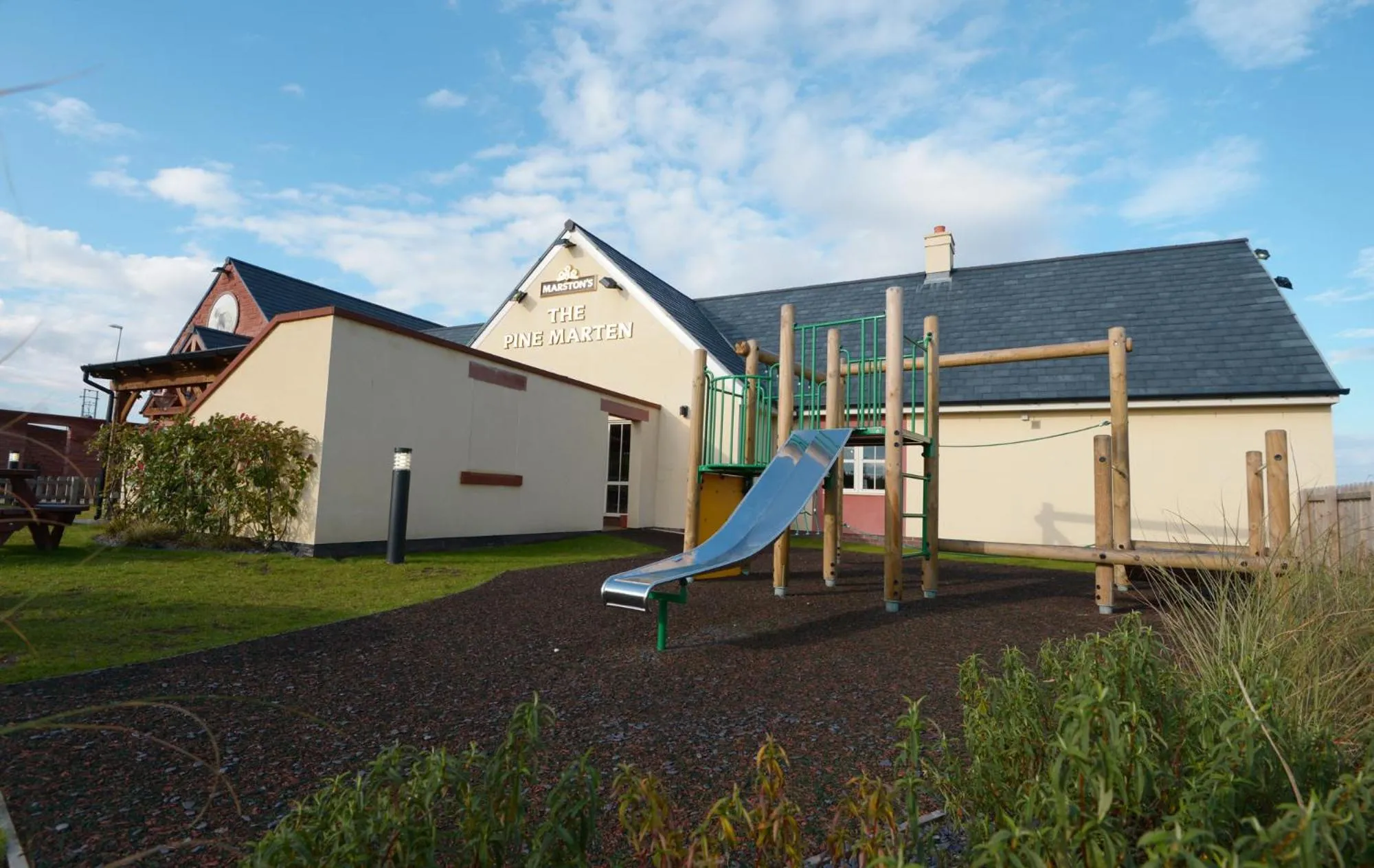 Facade/entrance in Pine Marten, Dunbar by Marston's Inns