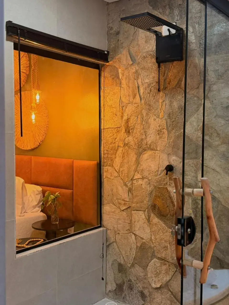 Deluxe Double Room with Shower in Pousada Alkamar Deluxe Double Room with Shower in Pousada Alkamar
