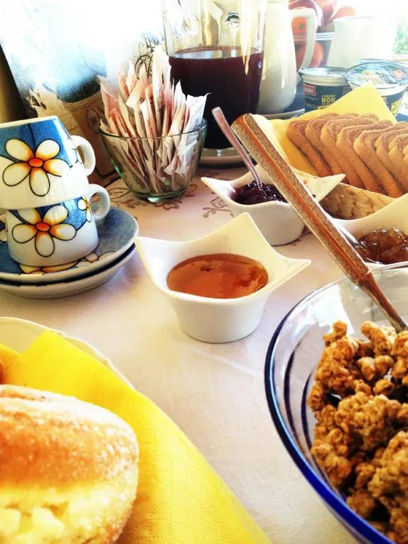 Italian breakfast in B&B Silent Valley