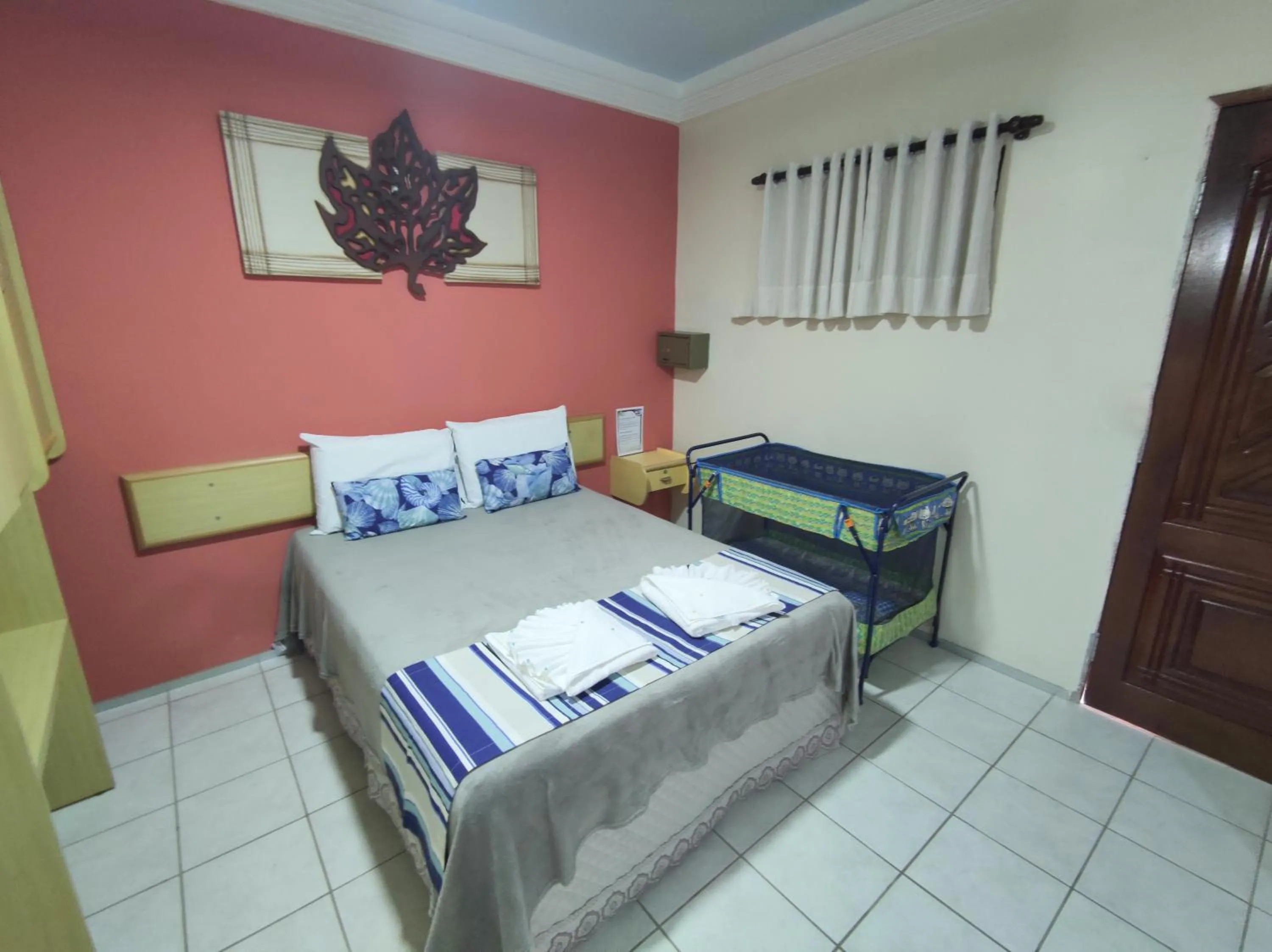 Bed in Pousada Recifes de Corais