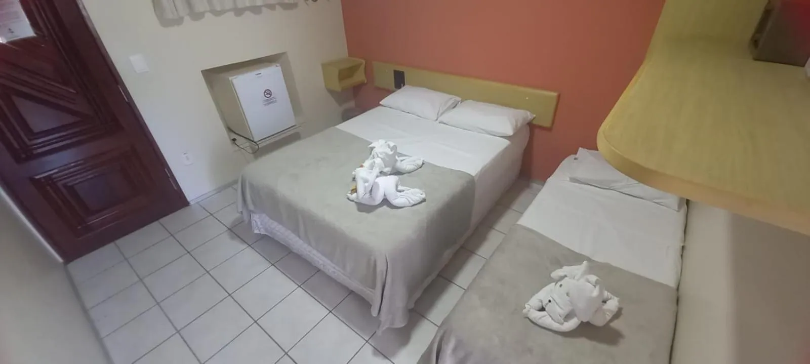 Bed in Pousada Recifes de Corais