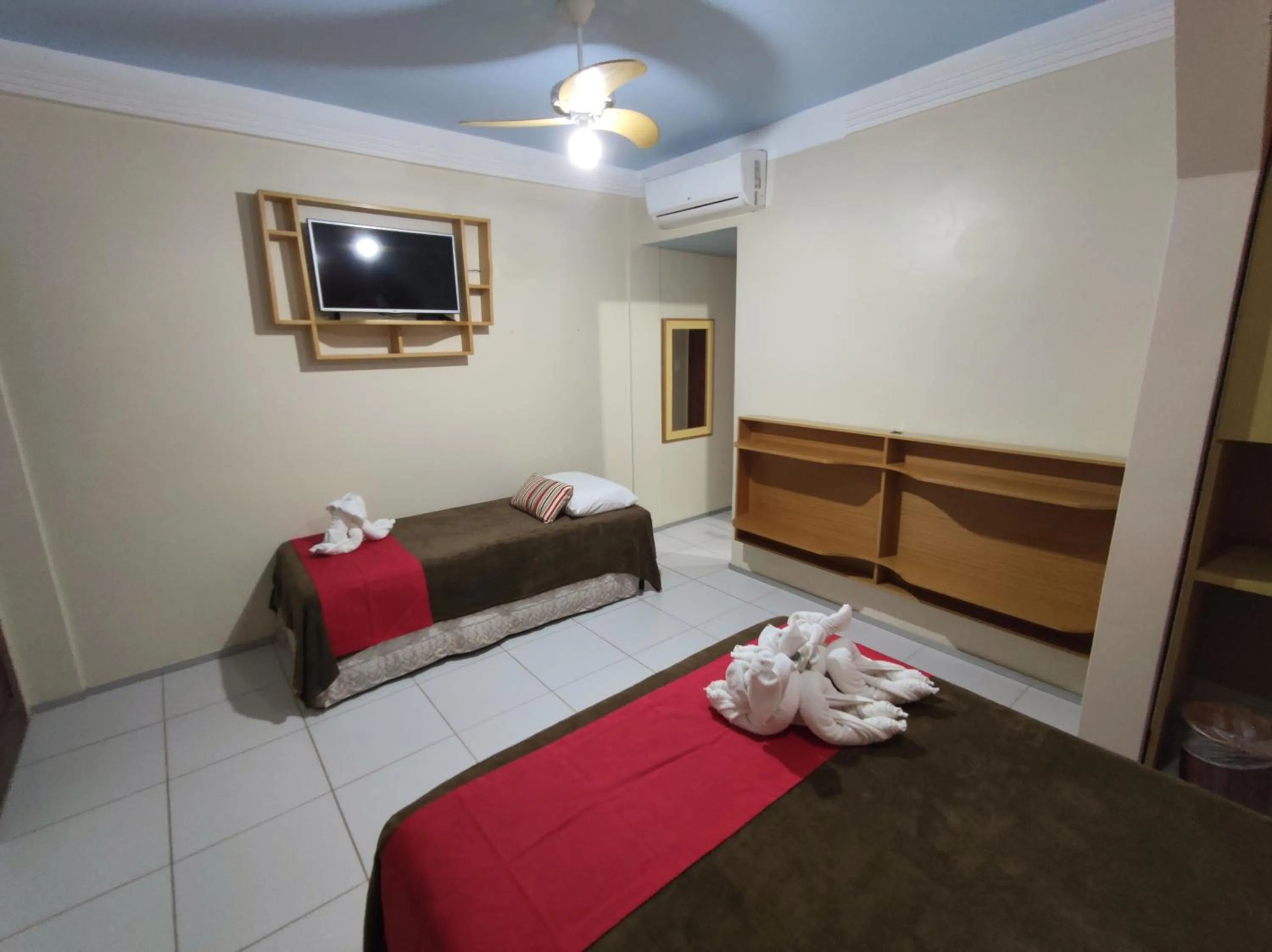 Bed in Pousada Recifes de Corais