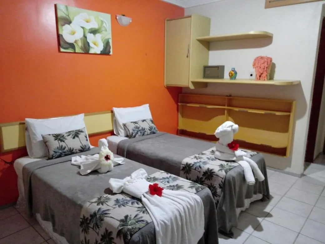 Bed in Pousada Recifes de Corais