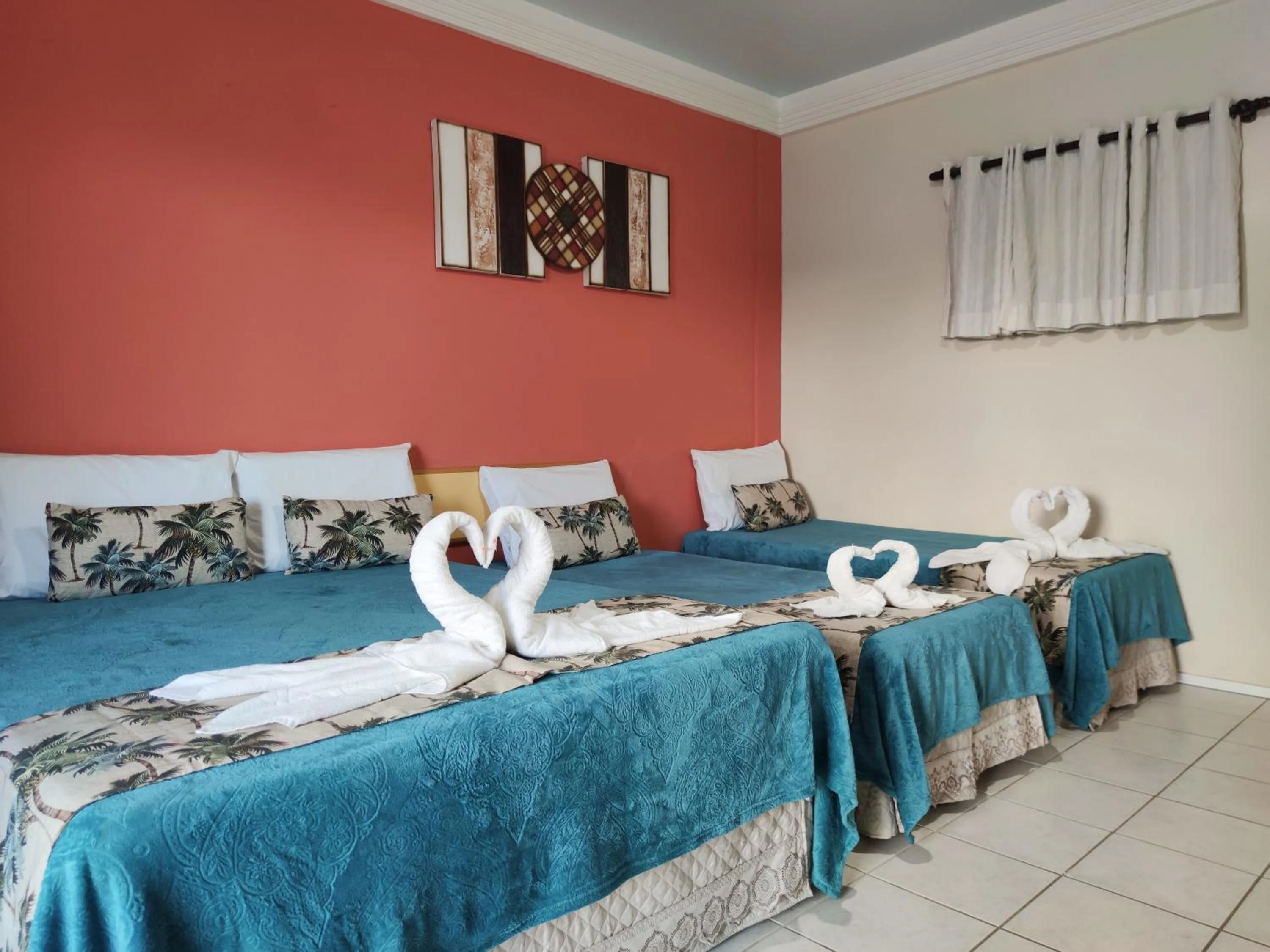 Bed in Pousada Recifes de Corais