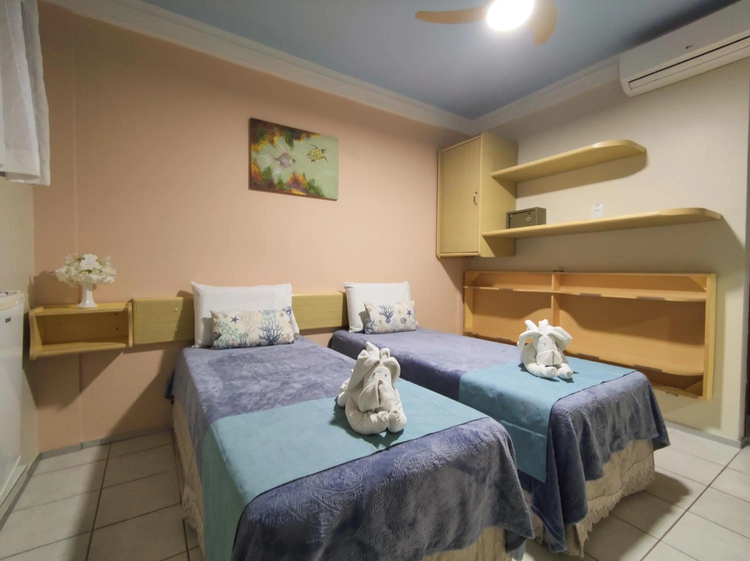 Bed in Pousada Recifes de Corais