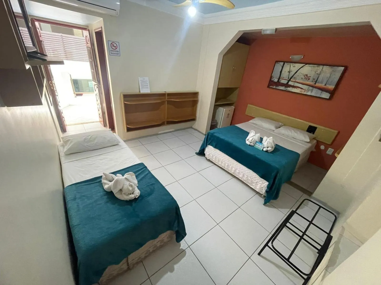 Bed in Pousada Recifes de Corais