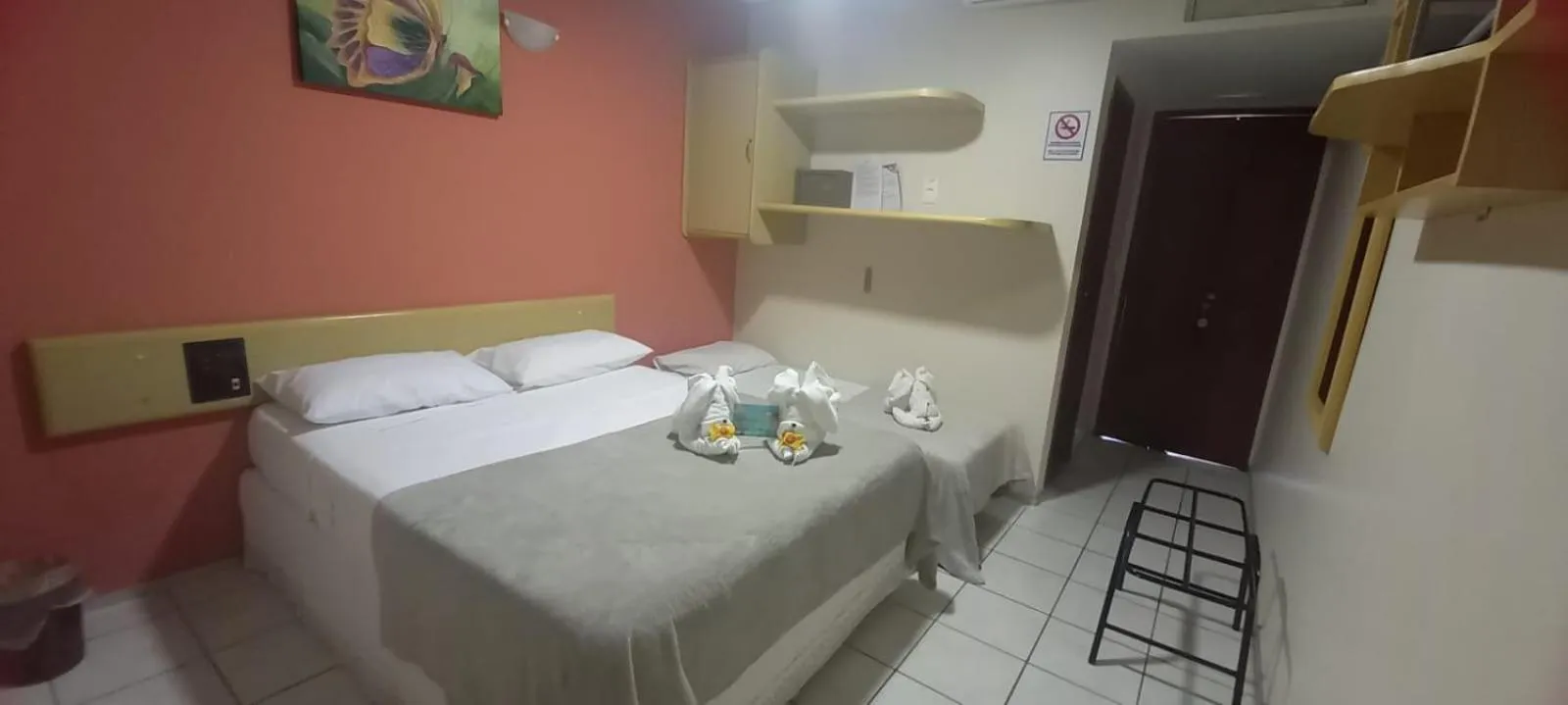 Bed in Pousada Recifes de Corais