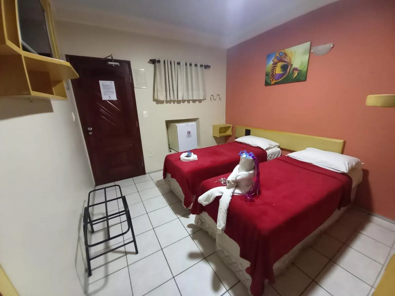 Bed in Pousada Recifes de Corais