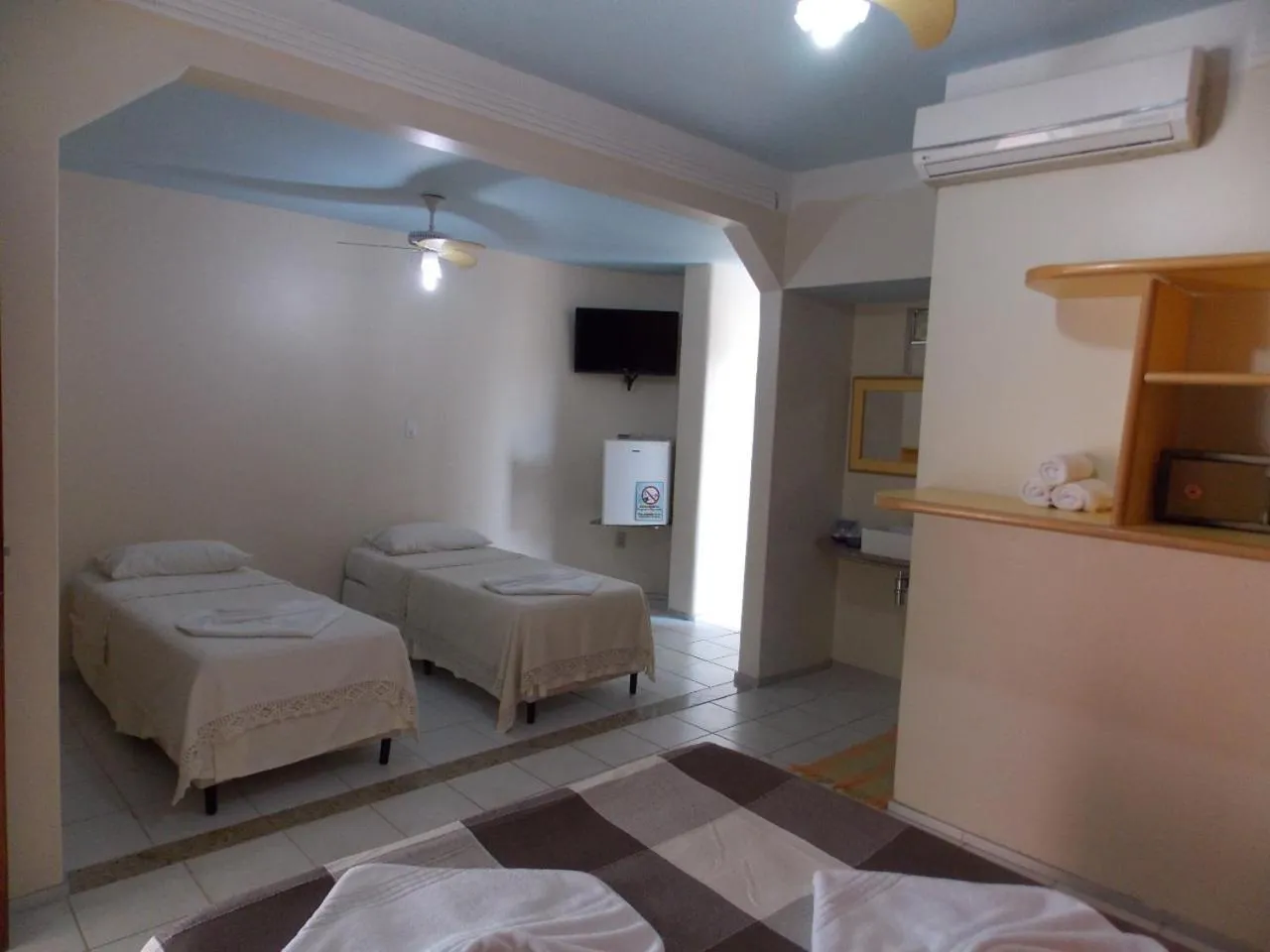 Bed in Pousada Recifes de Corais