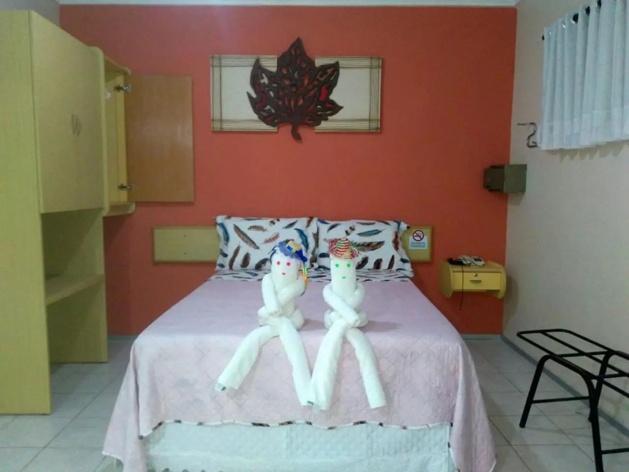 Bed in Pousada Recifes de Corais