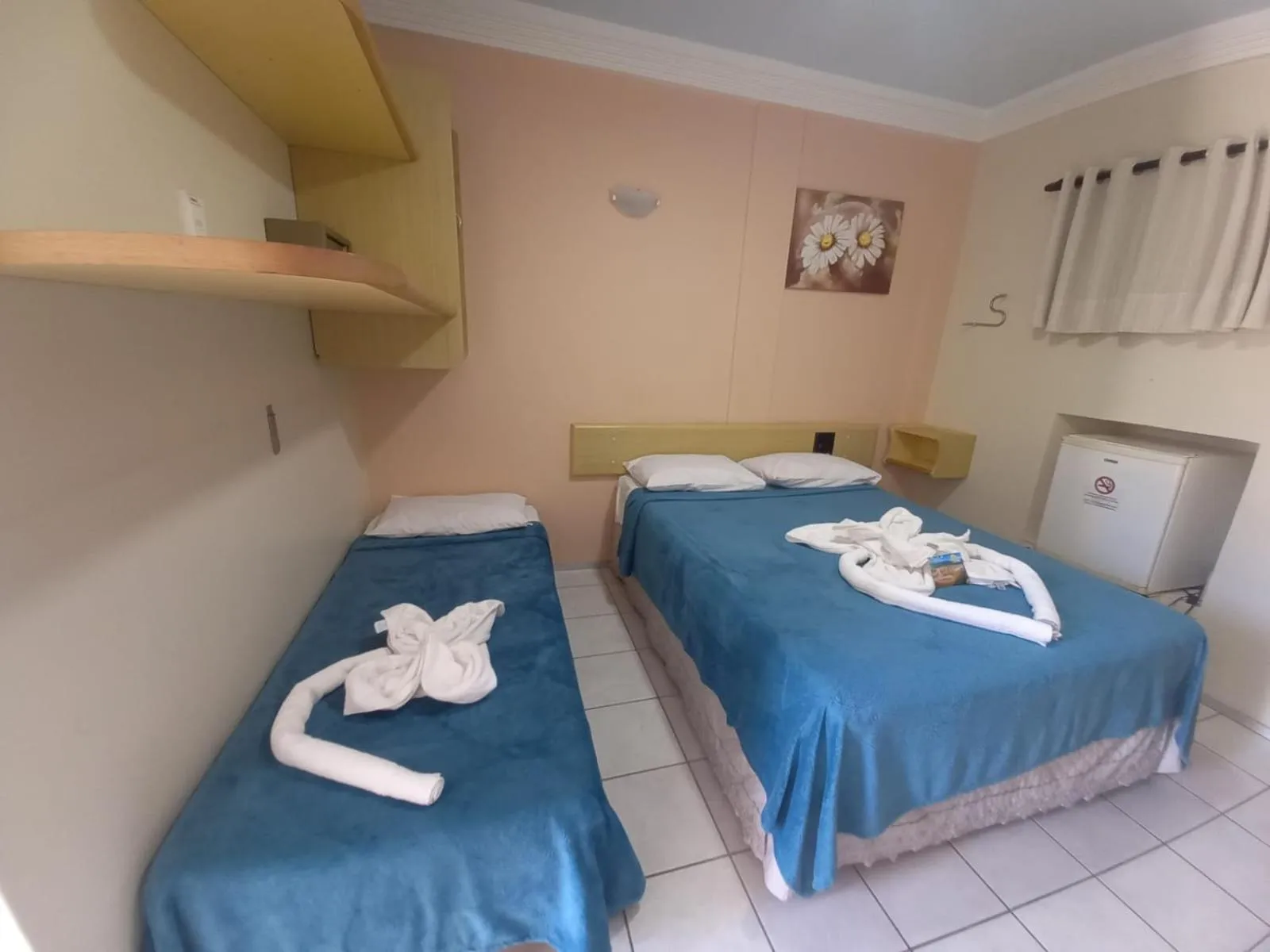 Bed in Pousada Recifes de Corais