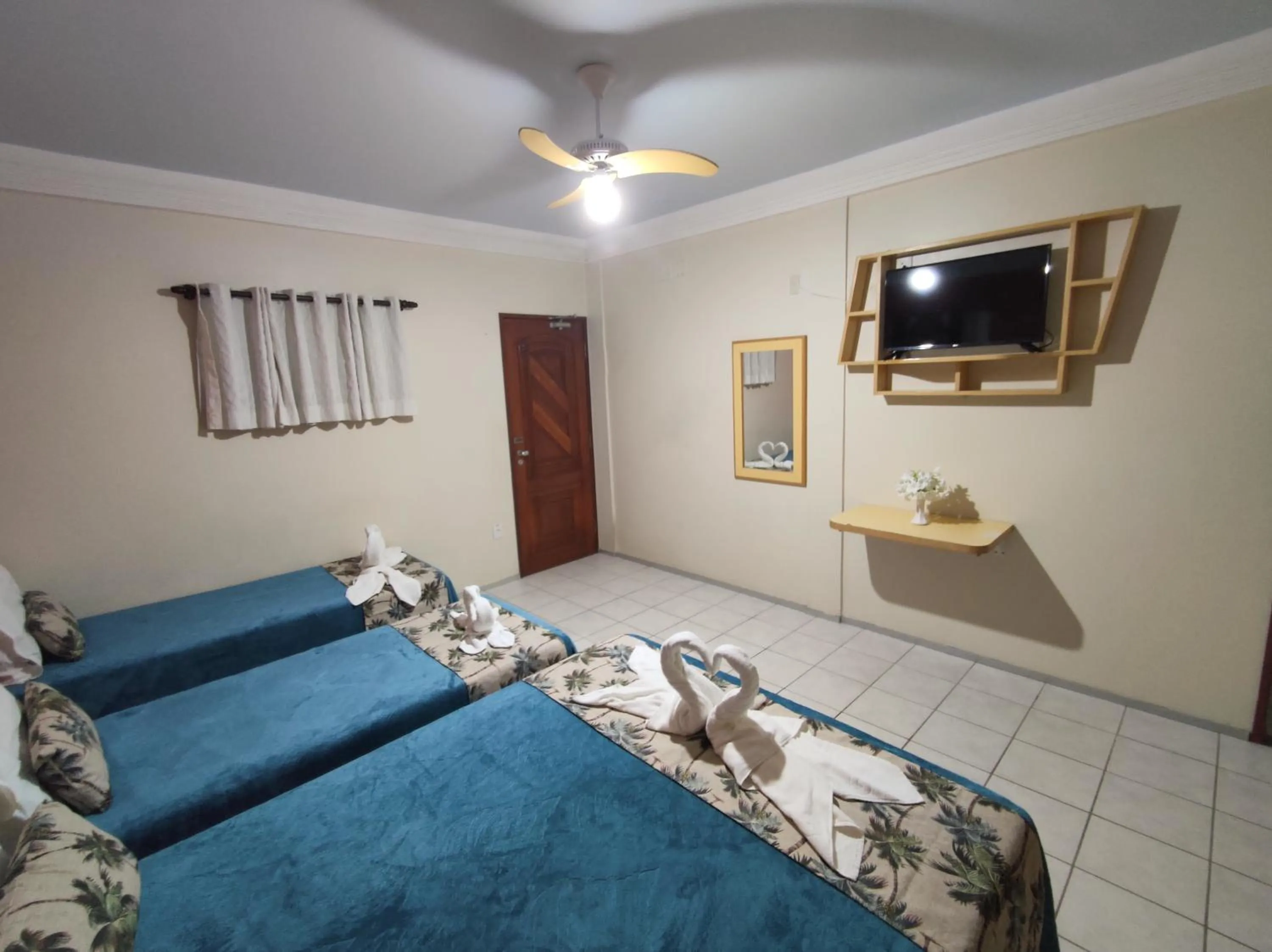 Bed in Pousada Recifes de Corais