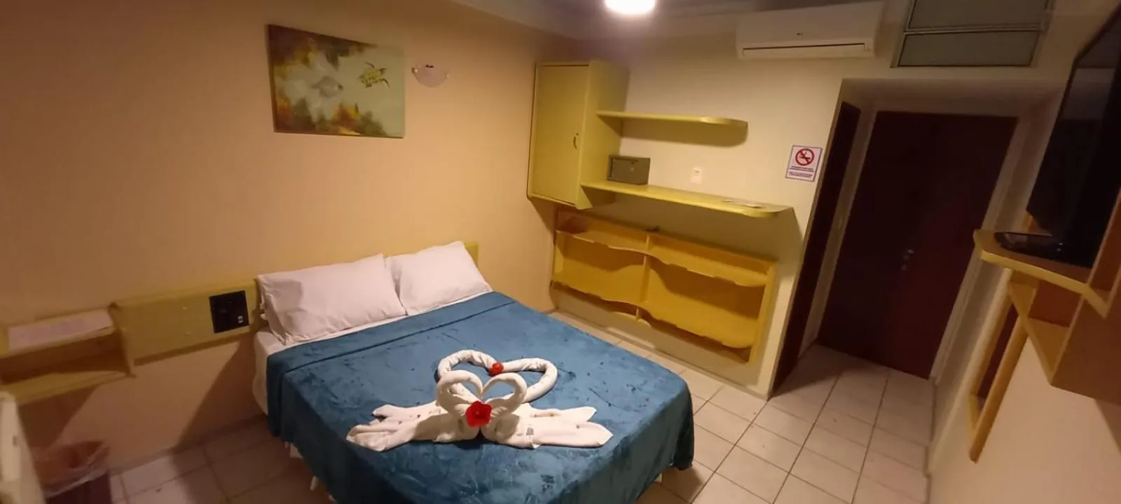 Bed in Pousada Recifes de Corais