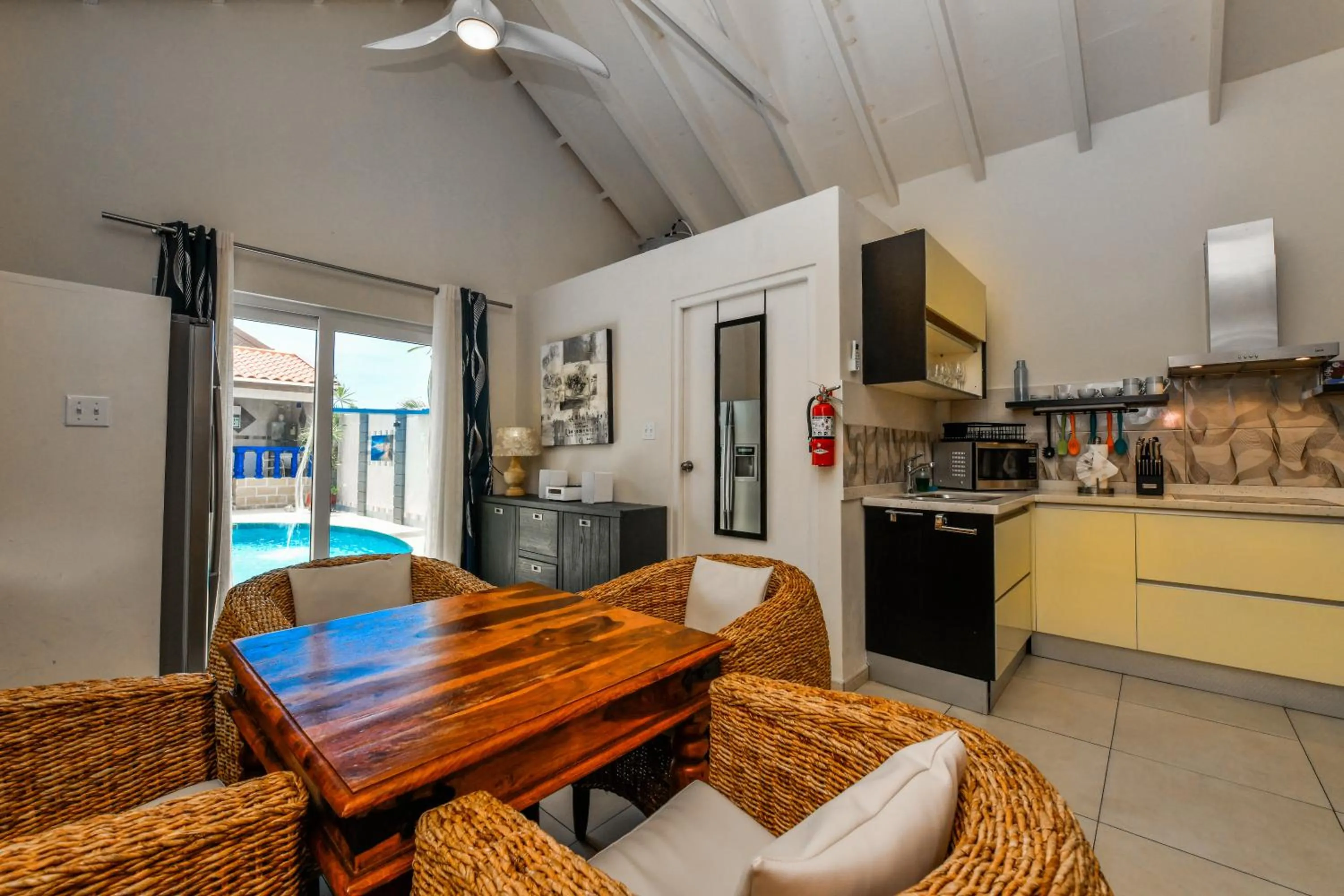 Living room in Boutique Hotel Swiss Paradise Aruba Villas and Suites