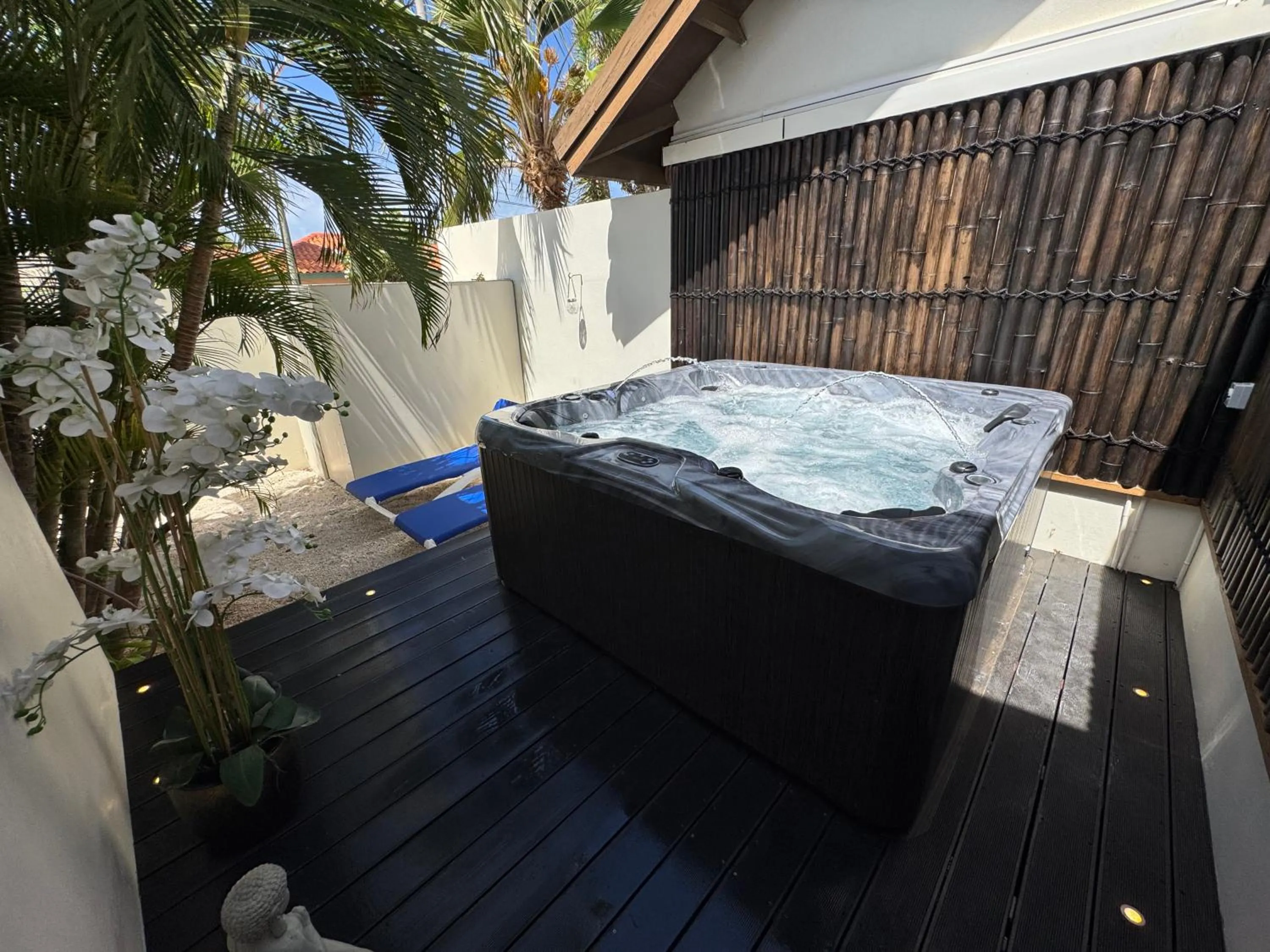 Hot Tub in Boutique Hotel Swiss Paradise Aruba Villas and Suites
