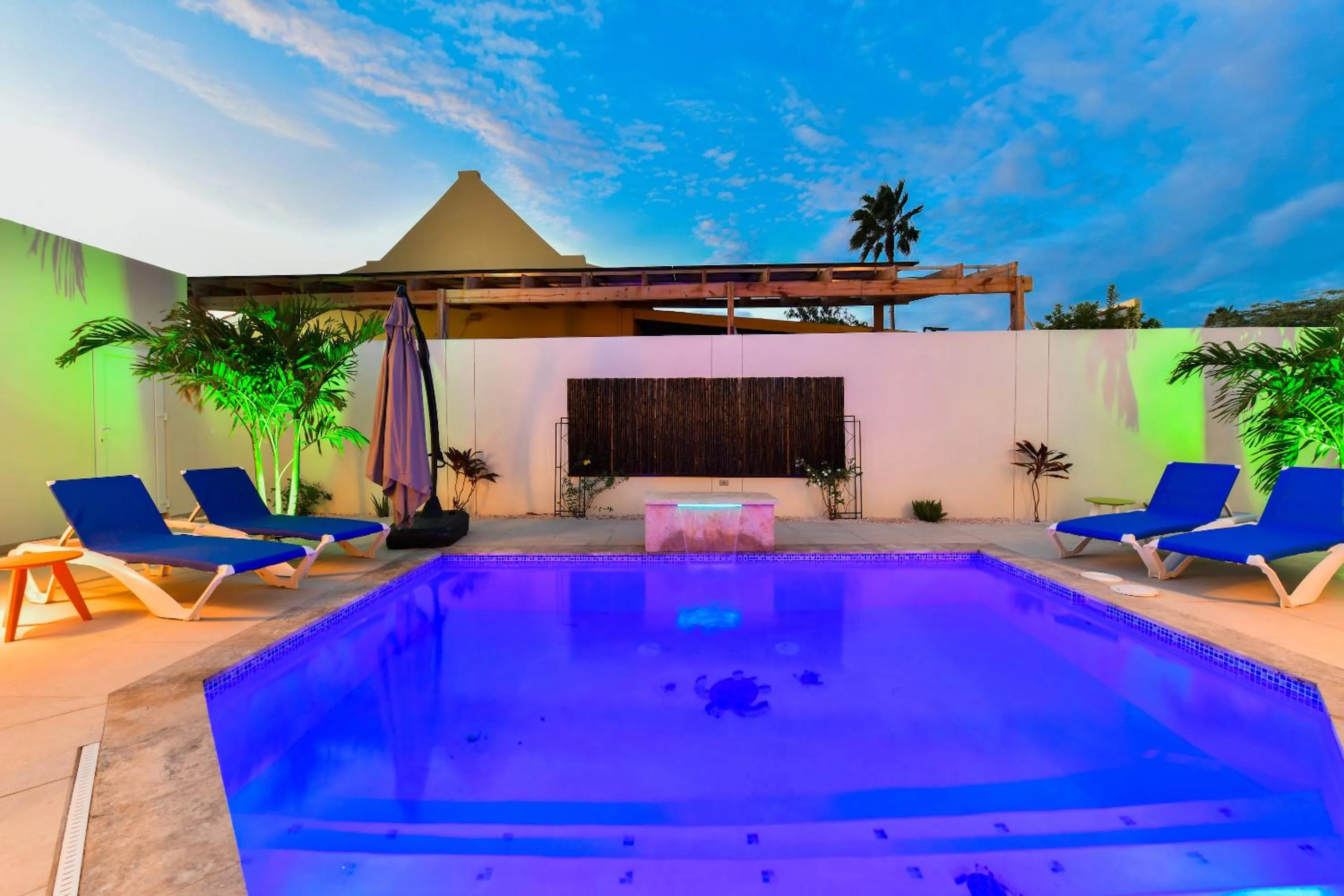 Pool view in Boutique Hotel Swiss Paradise Aruba Villas and Suites
