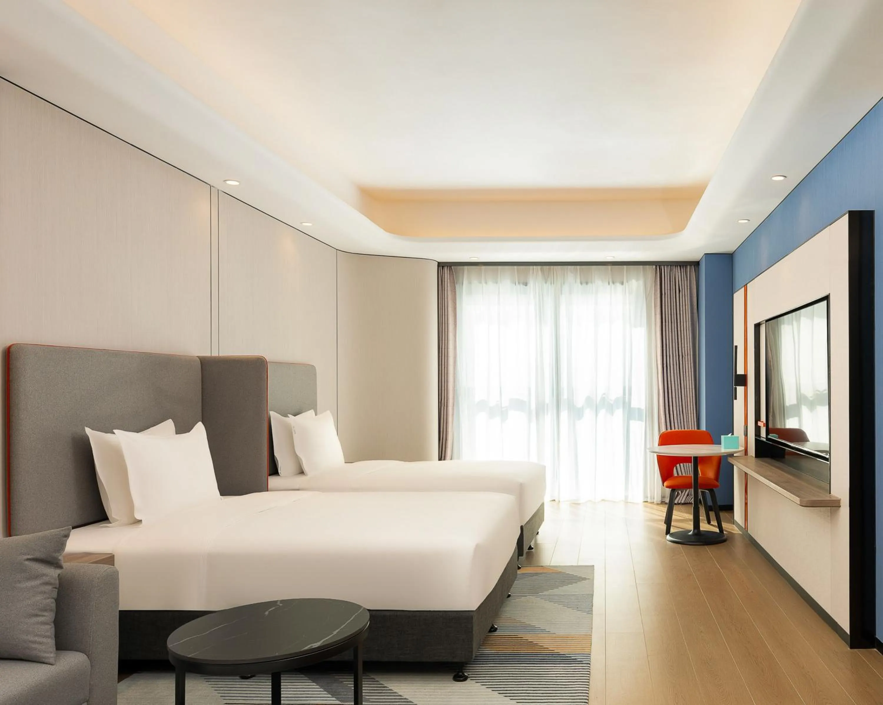 Photo of the whole room, Bed in Holiday Inn Express Beijing Conference Center by IHG