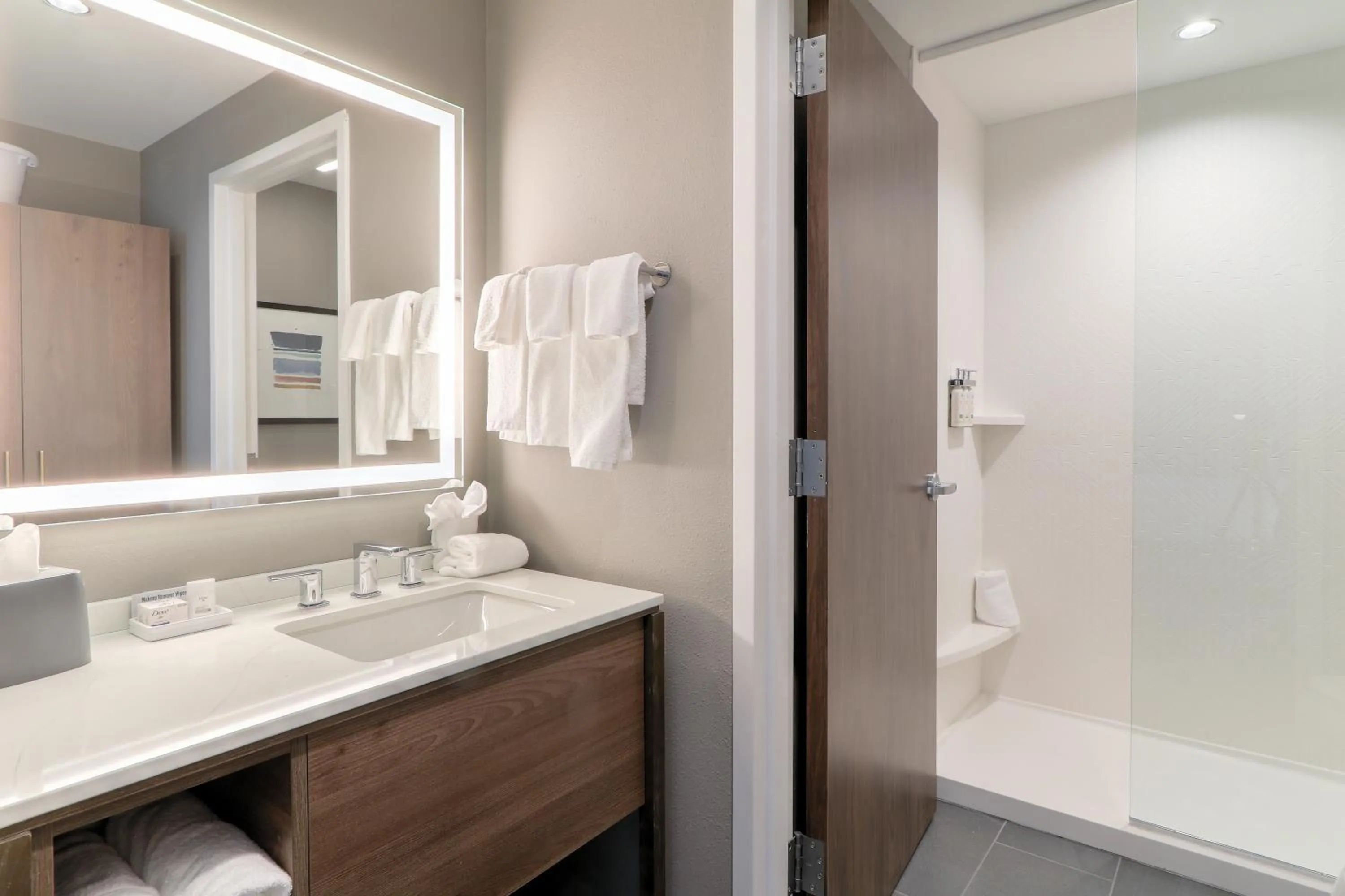 Shower in Staybridge Suites Pigeon Forge - Smoky Mtns by IHG