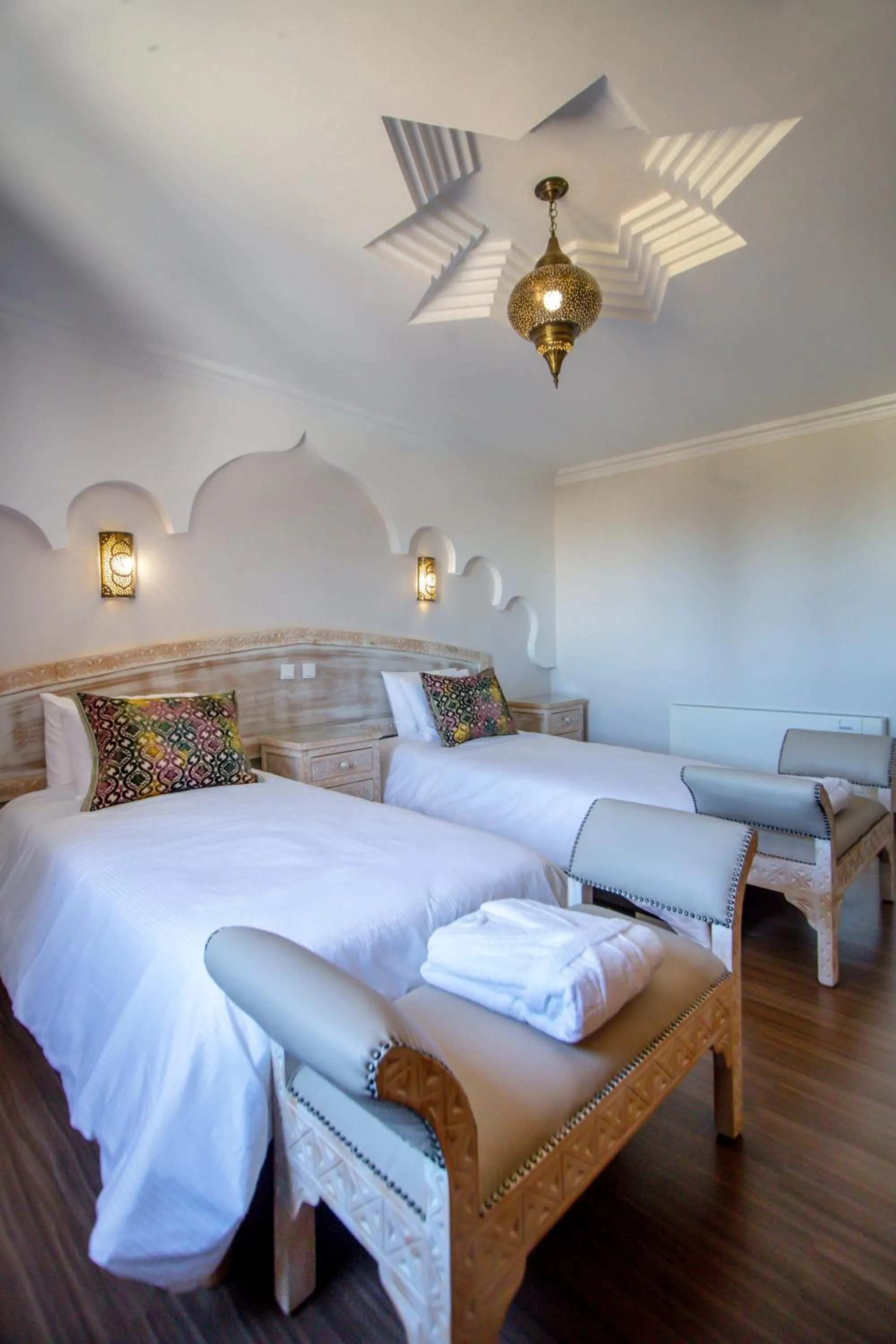 Bed in Al Karob Yoga Boutique Villa