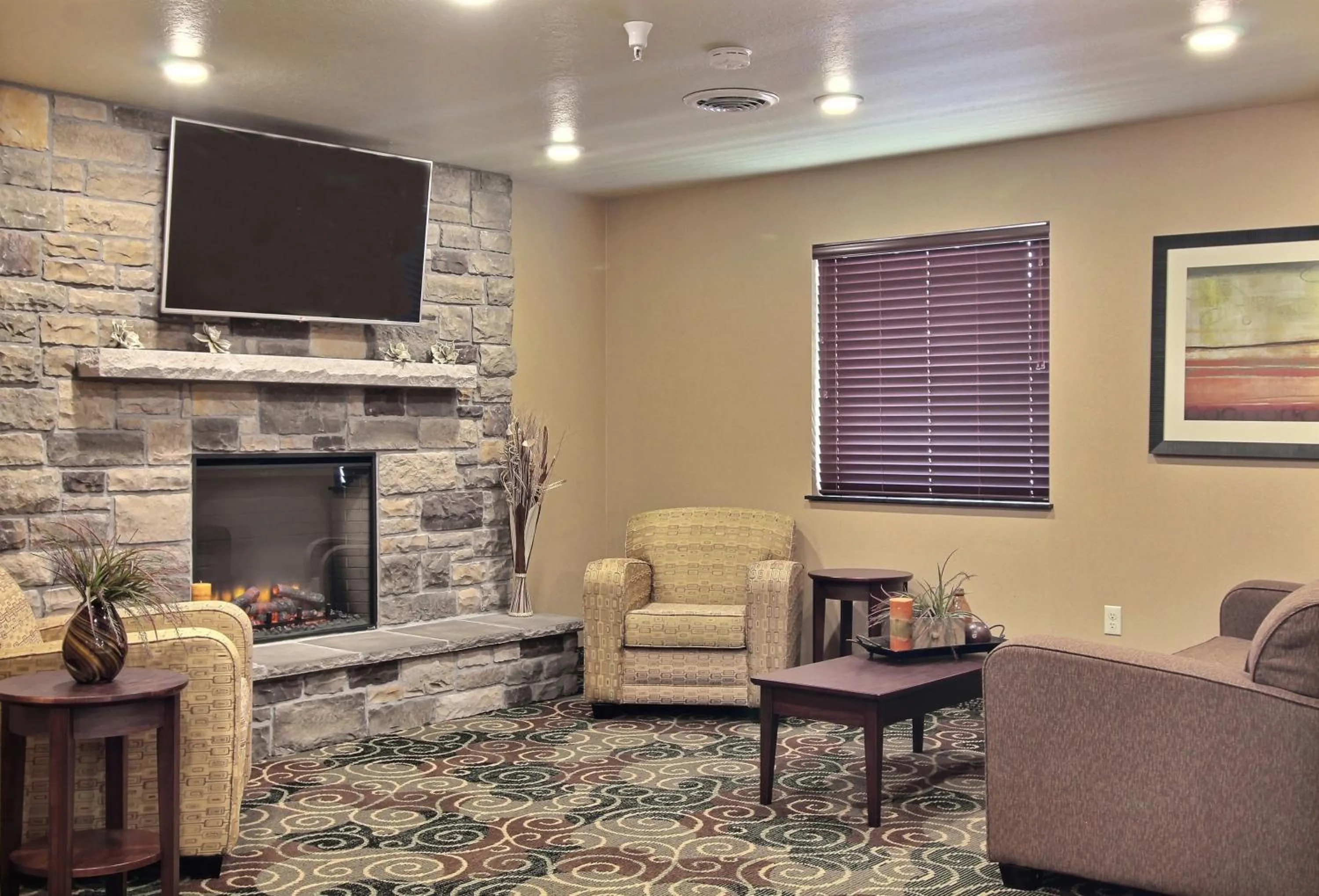 Lobby or reception in Cobblestone Inn & Suites - Linton