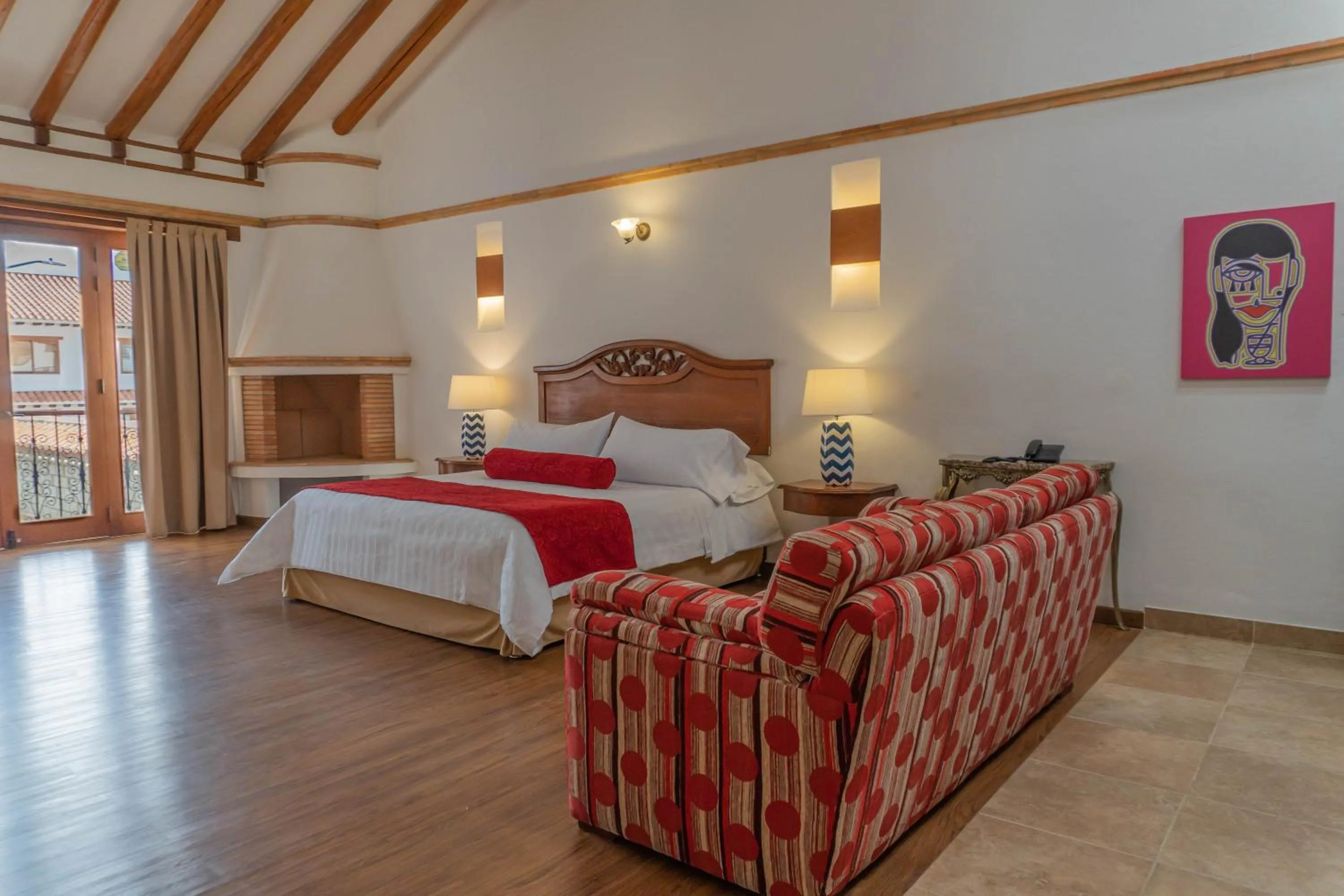 Living room, Bed in Maria Bonita Hotel