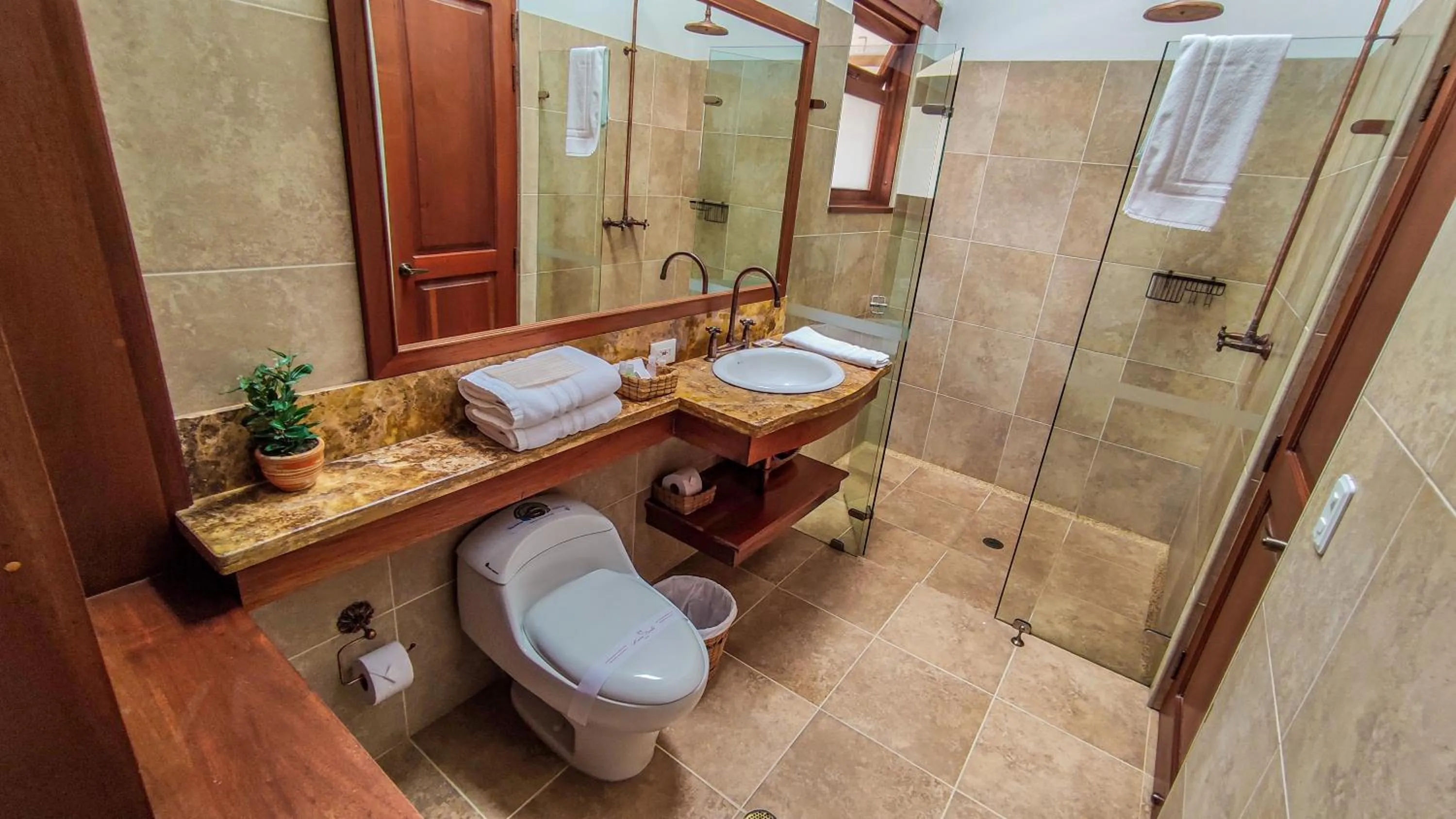 Shower in Maria Bonita Hotel