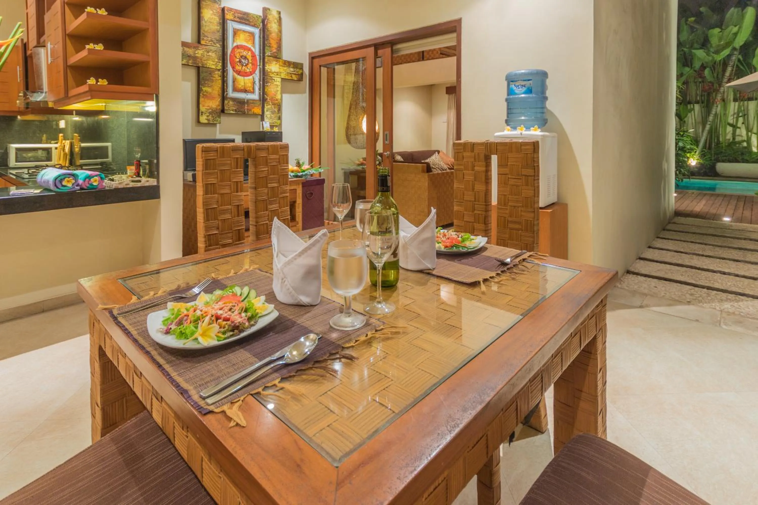 Kitchen or kitchenette in Villa Seriska Seminyak