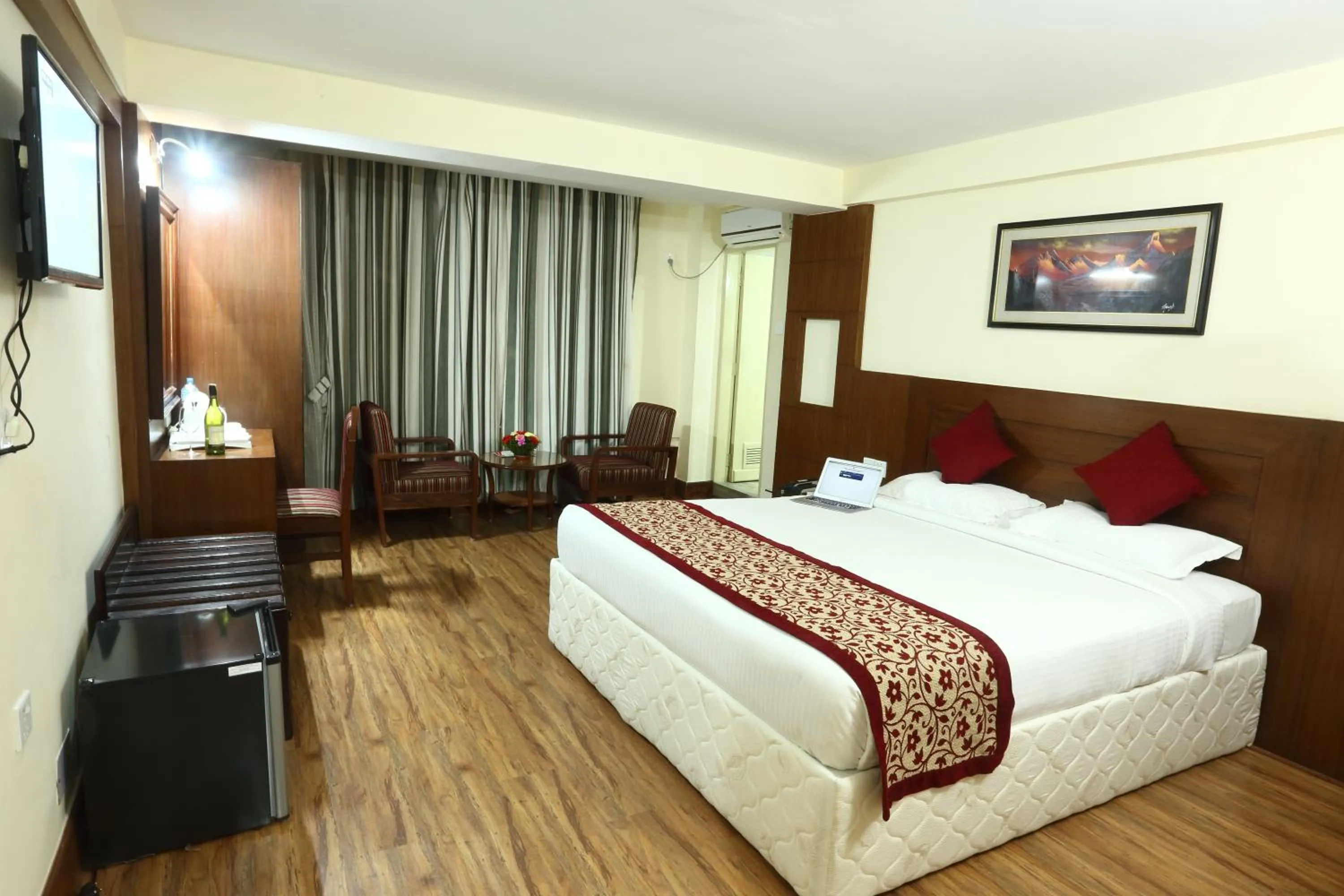 Bed in Hotel Woodland Kathmandu