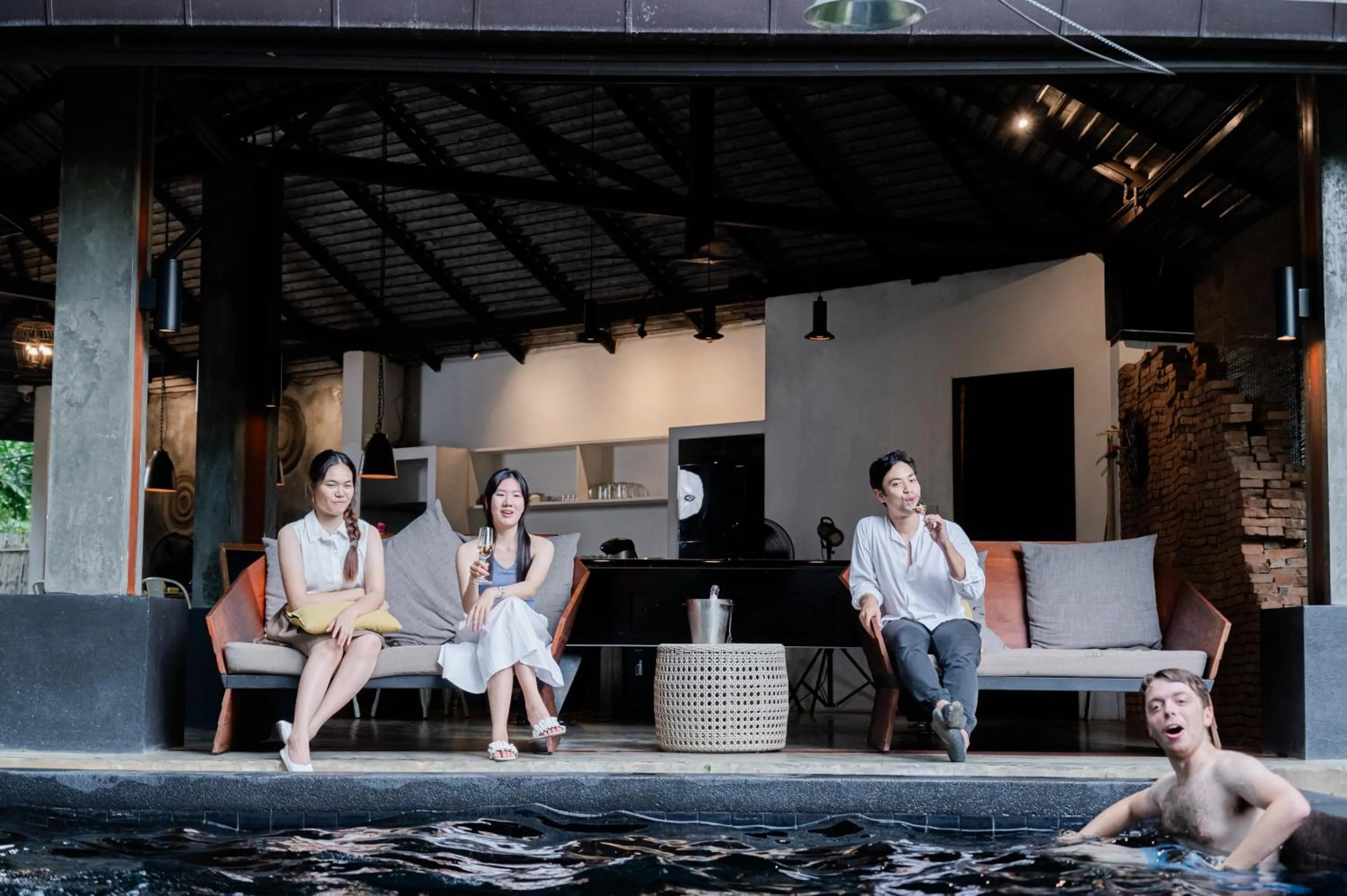 Pool view in Tolani Southgate Villa Chiang Mai