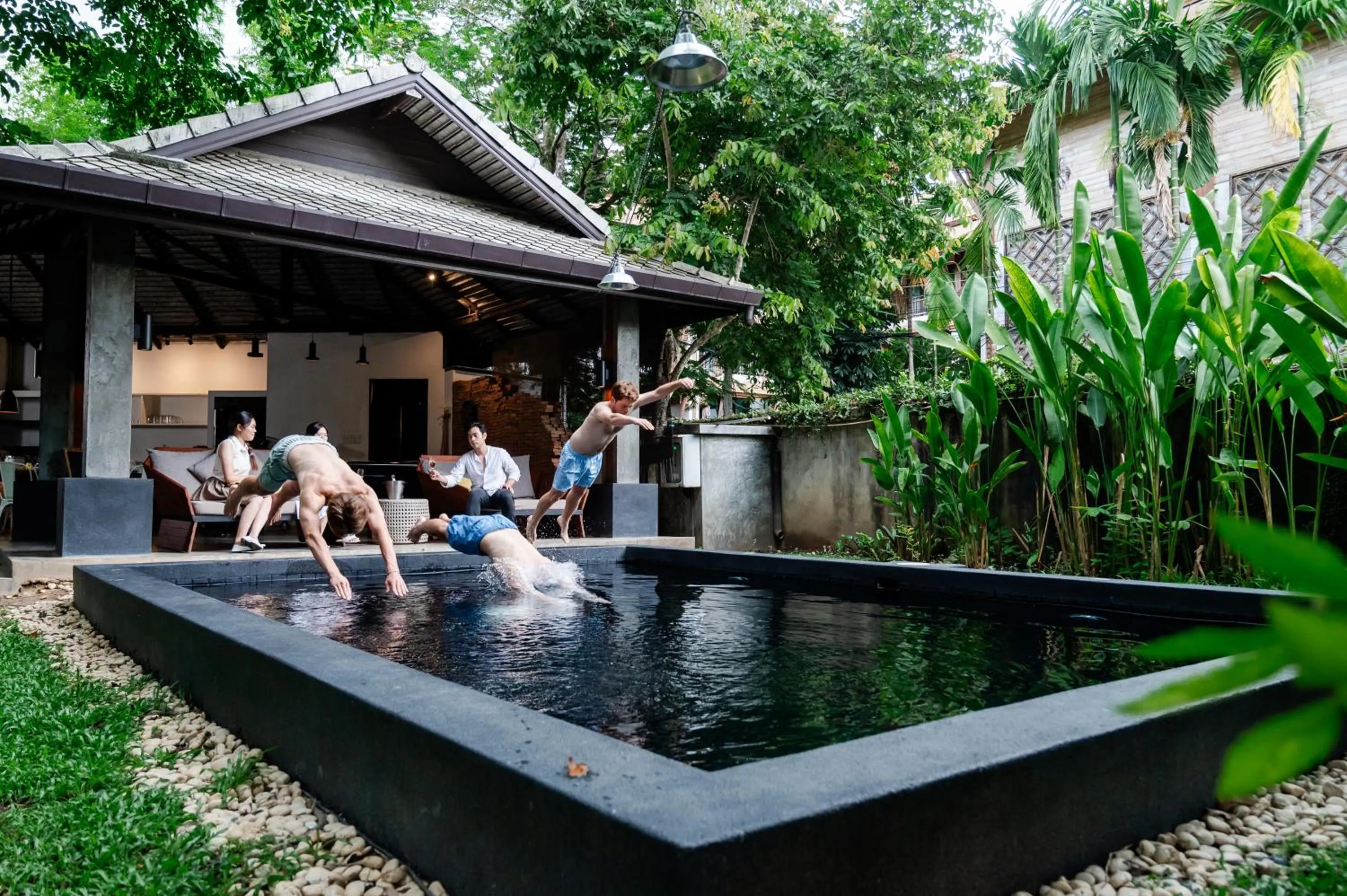 Pool view in Tolani Southgate Villa Chiang Mai