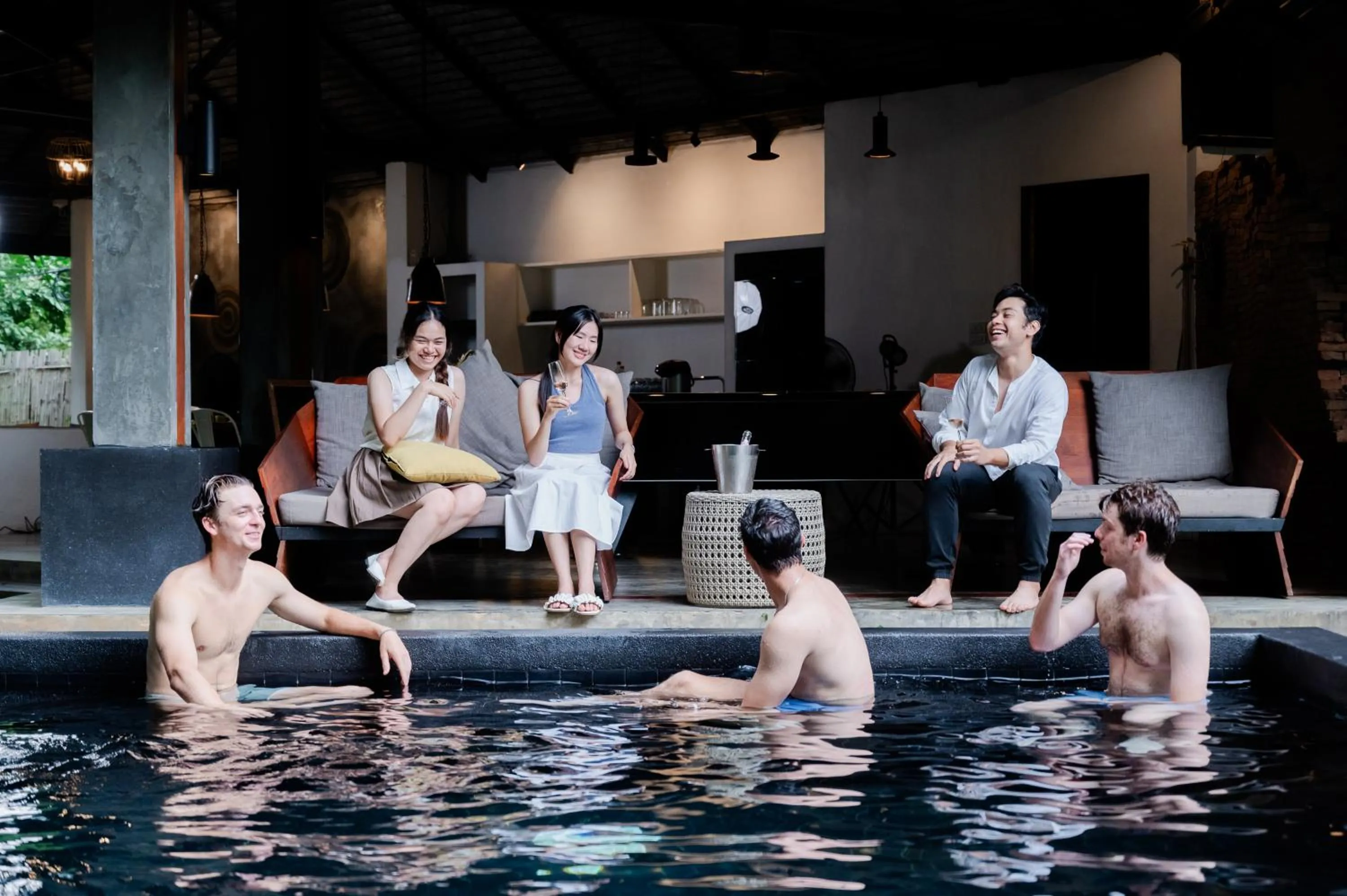 Pool view in Tolani Southgate Villa Chiang Mai