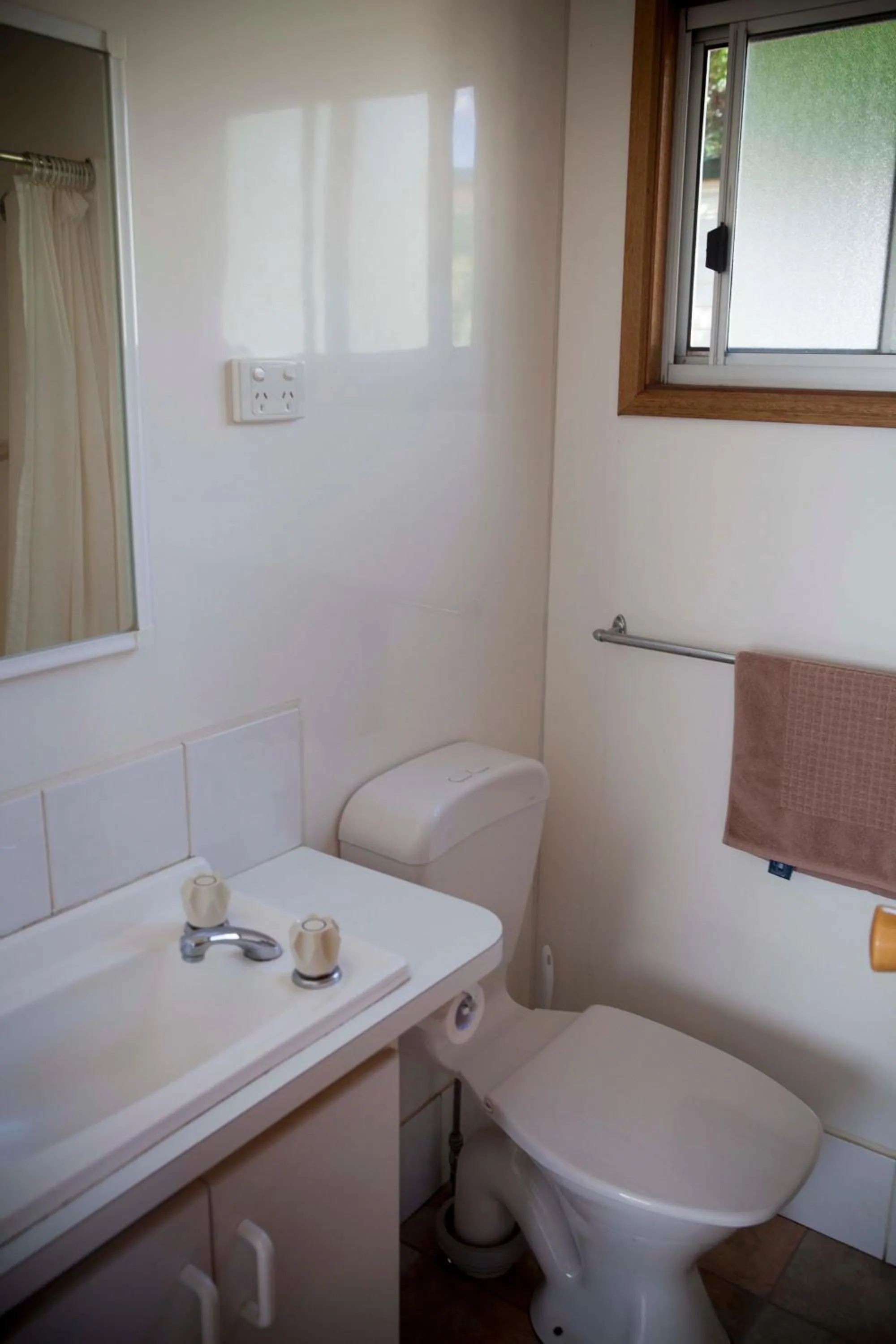 Bathroom in Strayleaves Caravan Park
