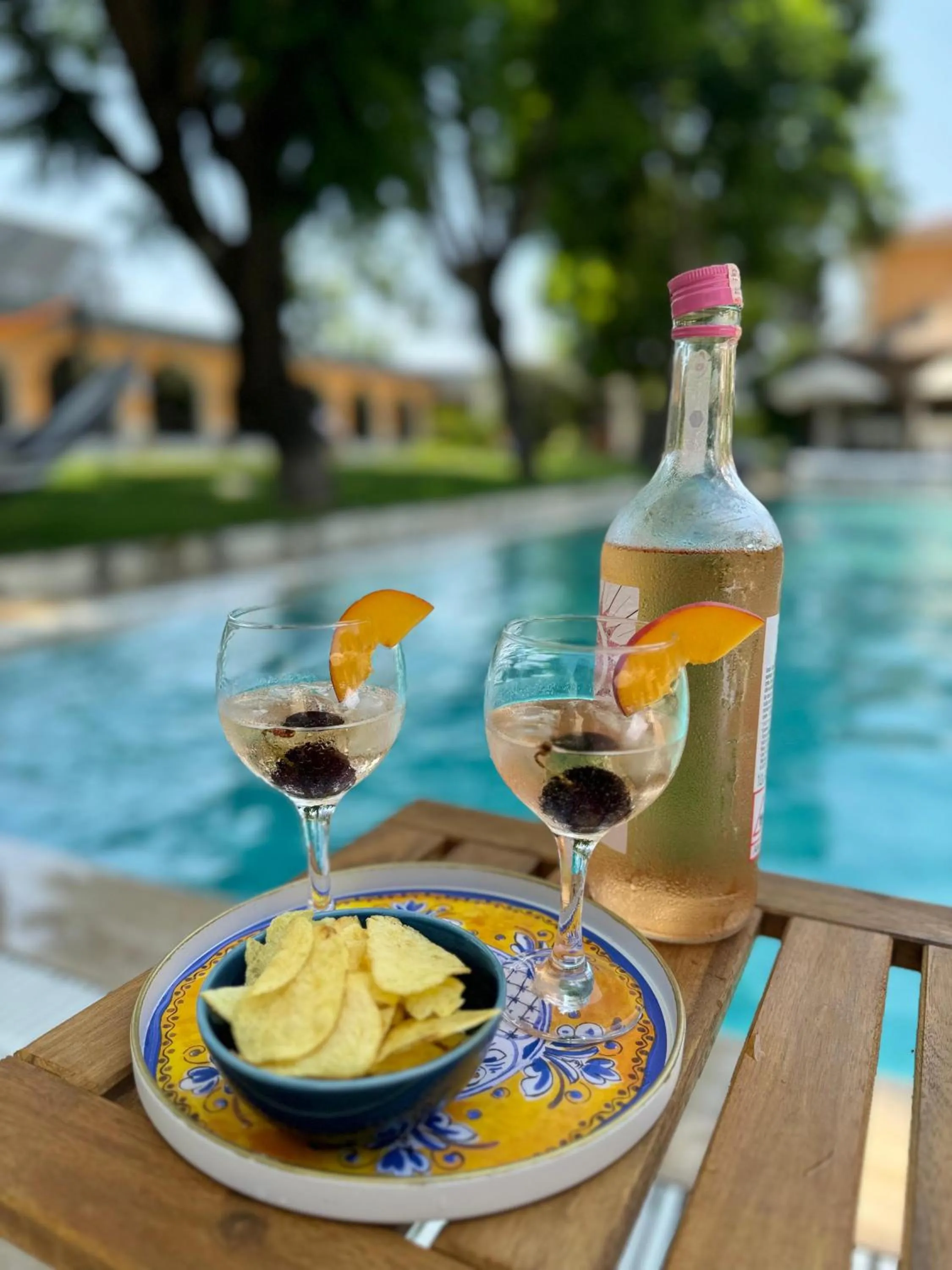 Pool view in Ema Houses