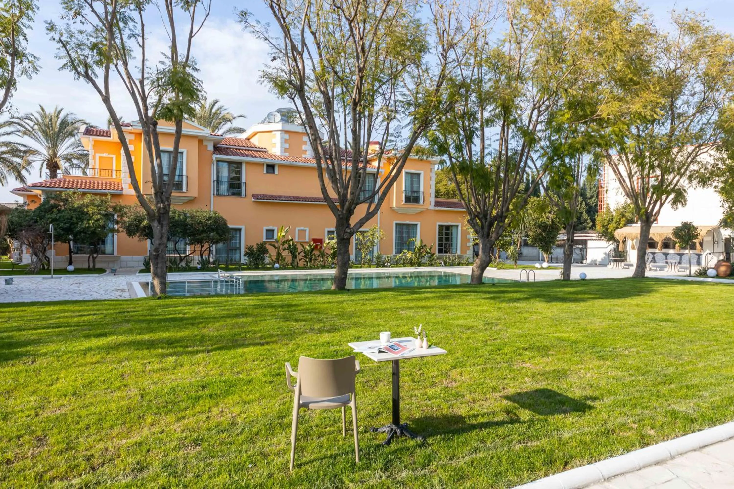 Garden view in Ema Houses