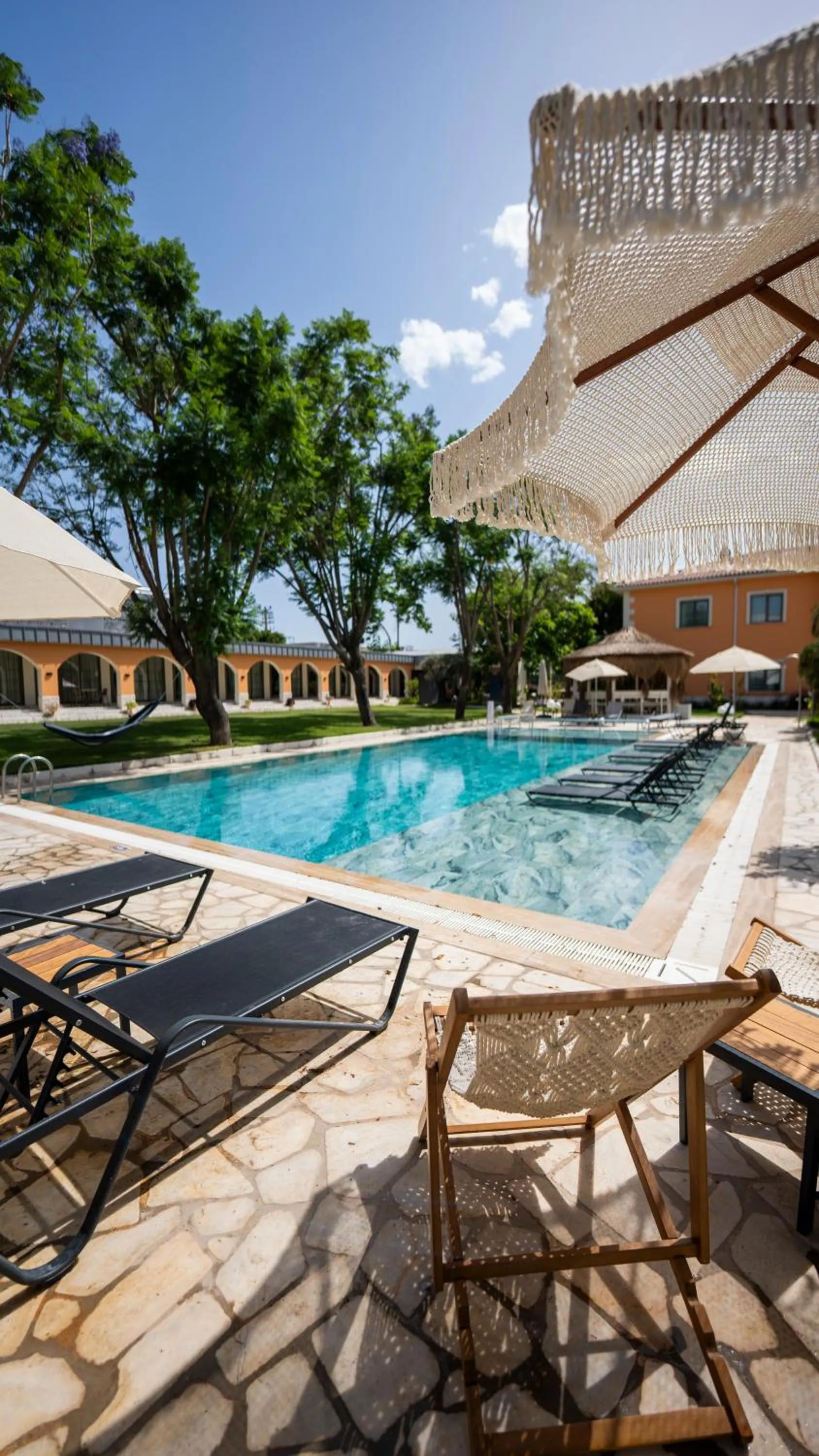 Pool view in Ema Houses
