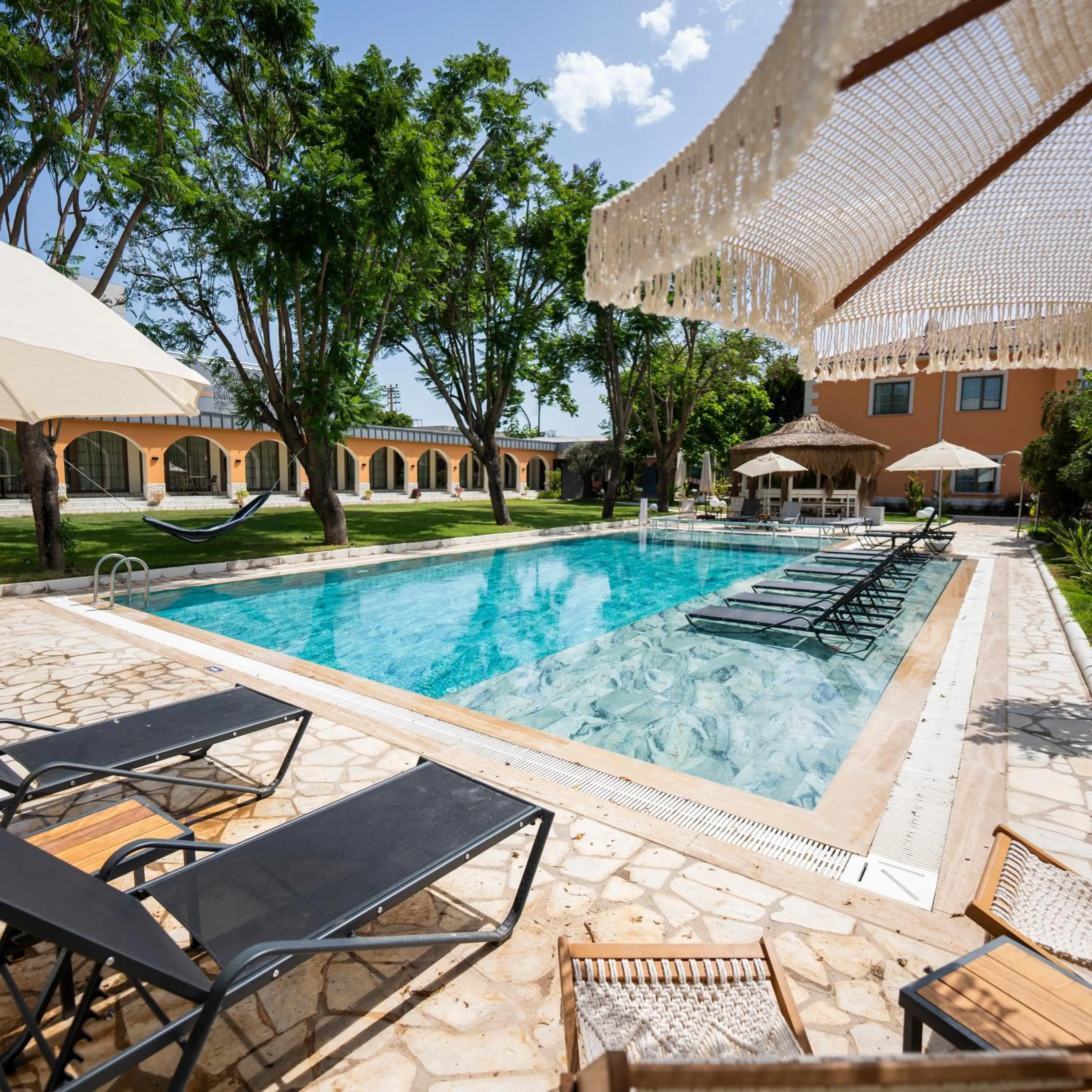 Pool view in Ema Houses