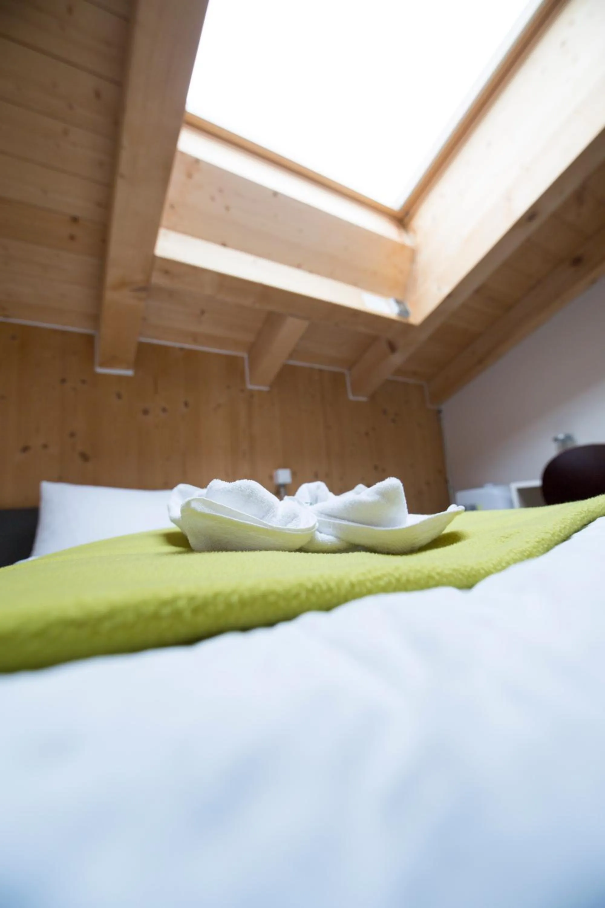 Bed in Hüttenhotel Husky Lodge